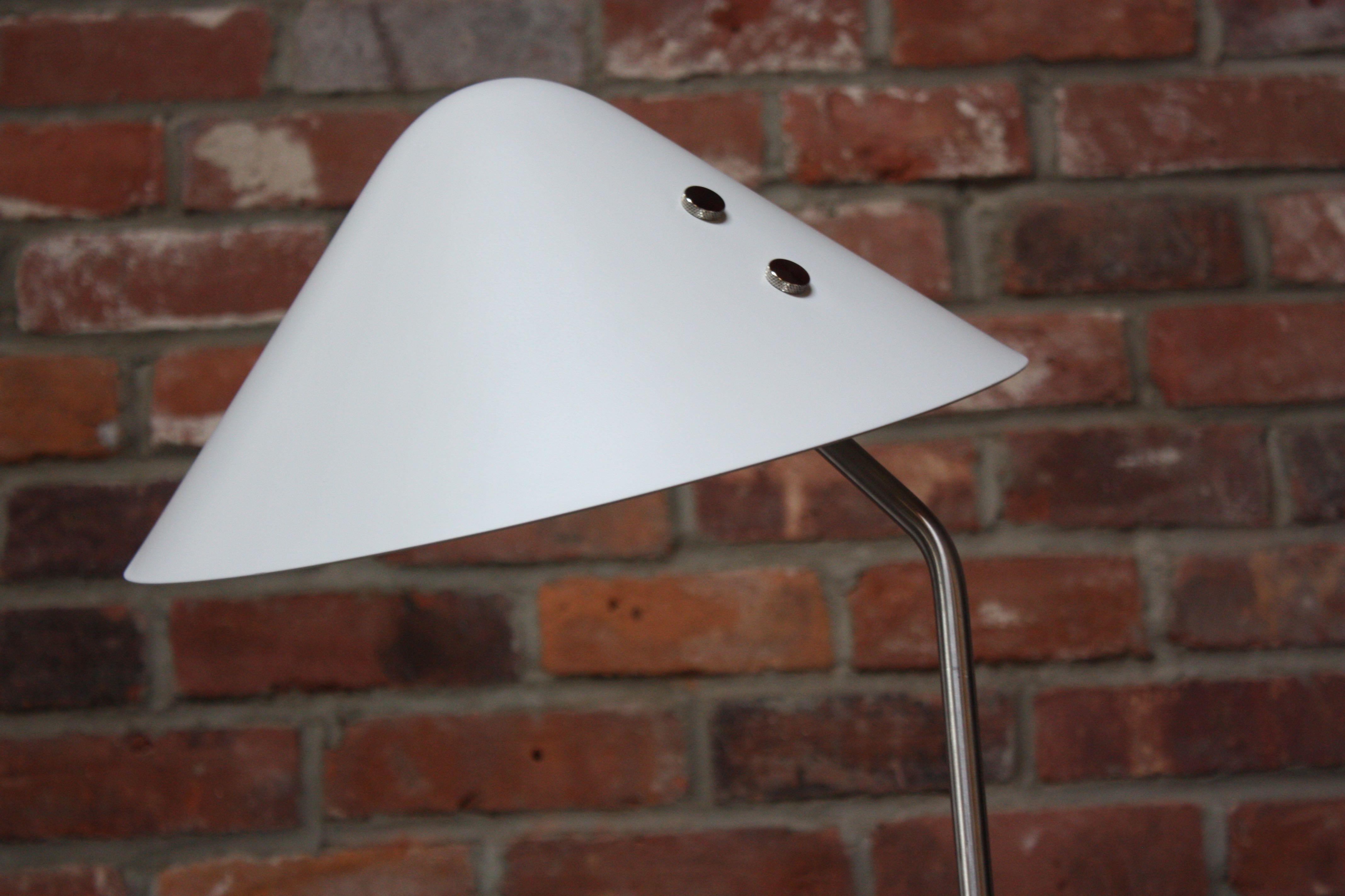 Jørgen Gammelgaard Floor Lamp in Aluminum and Chrome In Excellent Condition For Sale In Brooklyn, NY