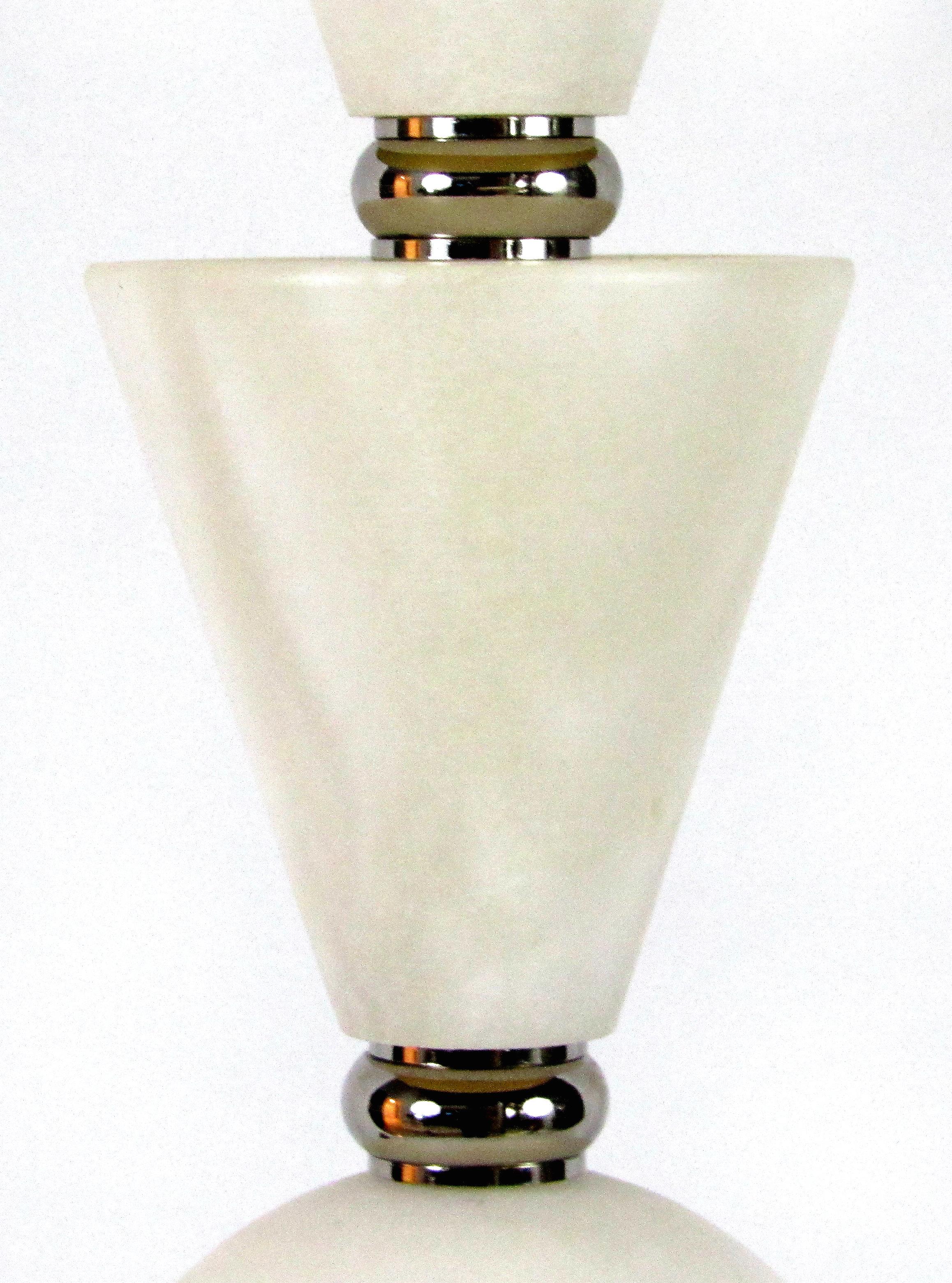 Brass  Laudarte Srl Leo Marai Alba Marble Table Lamp by Attilio Amato