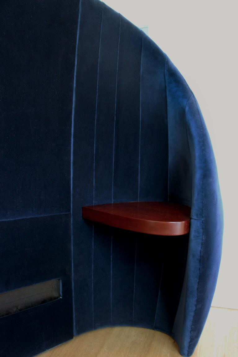 Shell Headboard in Upholstered Fabric For Sale at 1stdibs