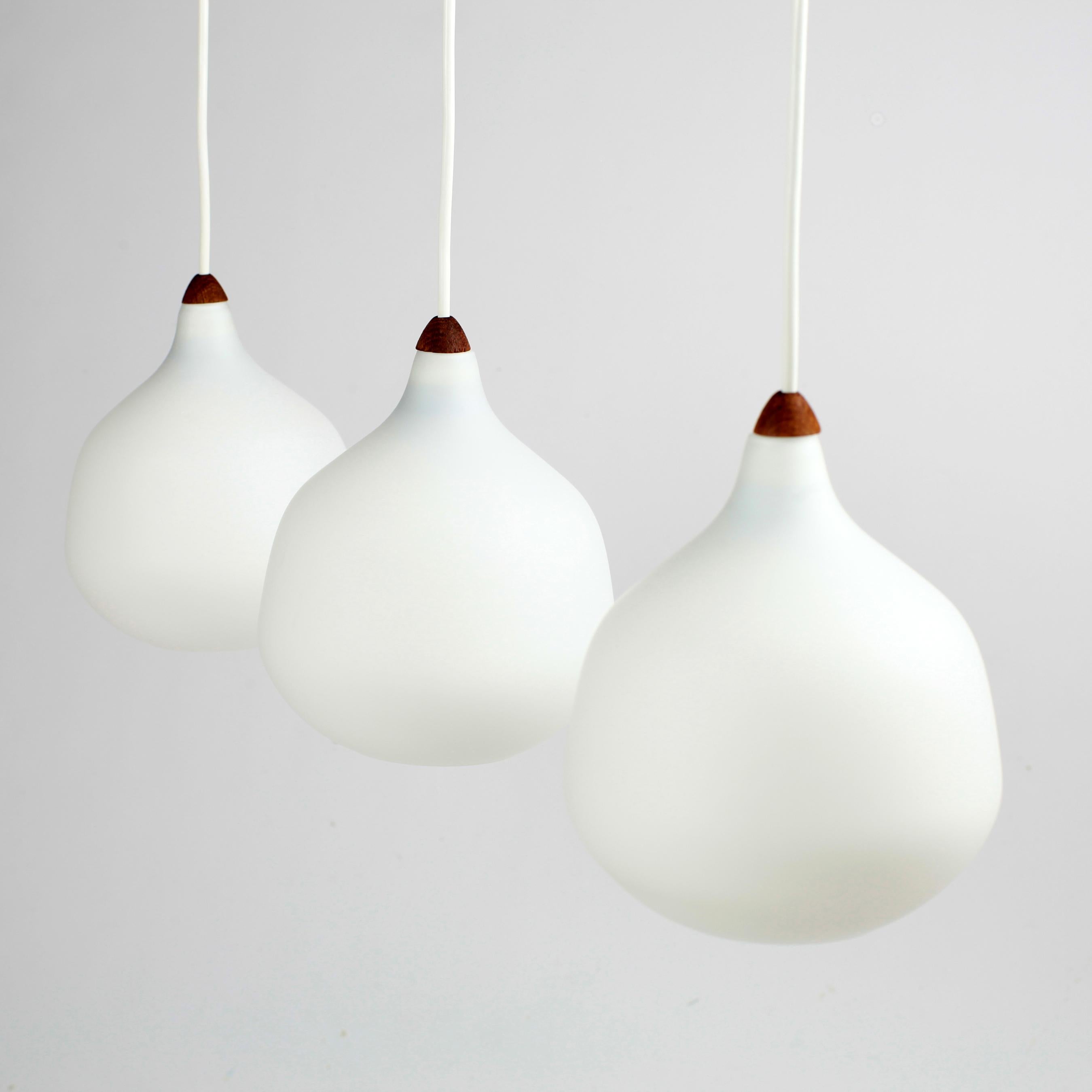 Swedish Scandinavian Ceiling Light by Uno & Östen Kristiansson for Luxus Sweden, 1960s