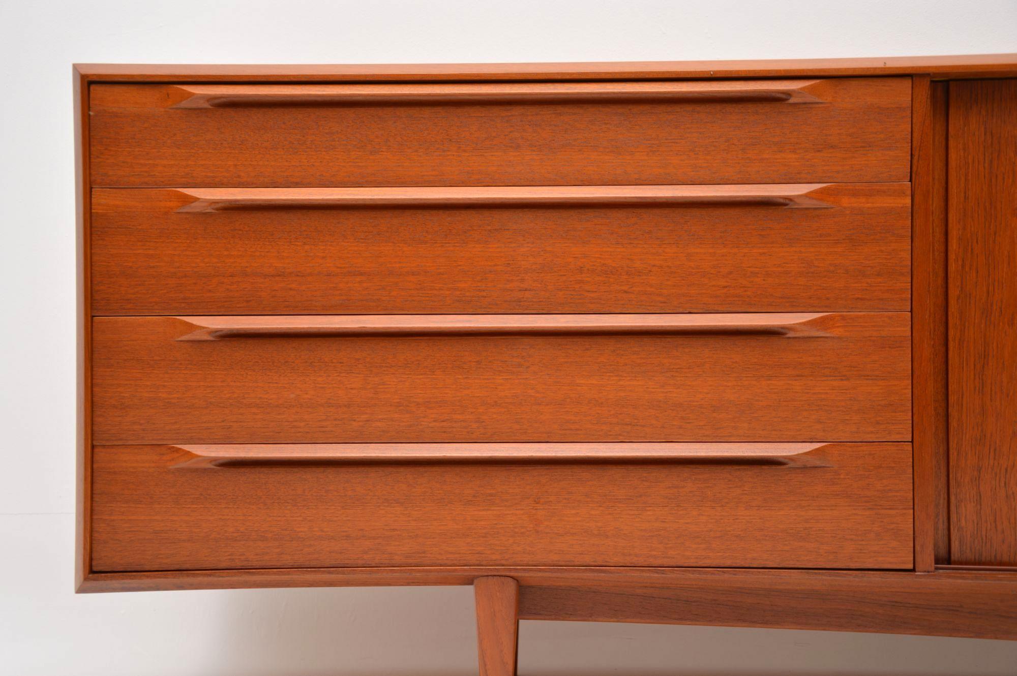 196’s Danish Vintage Teak Sideboard by Bernhard Pedersen 1