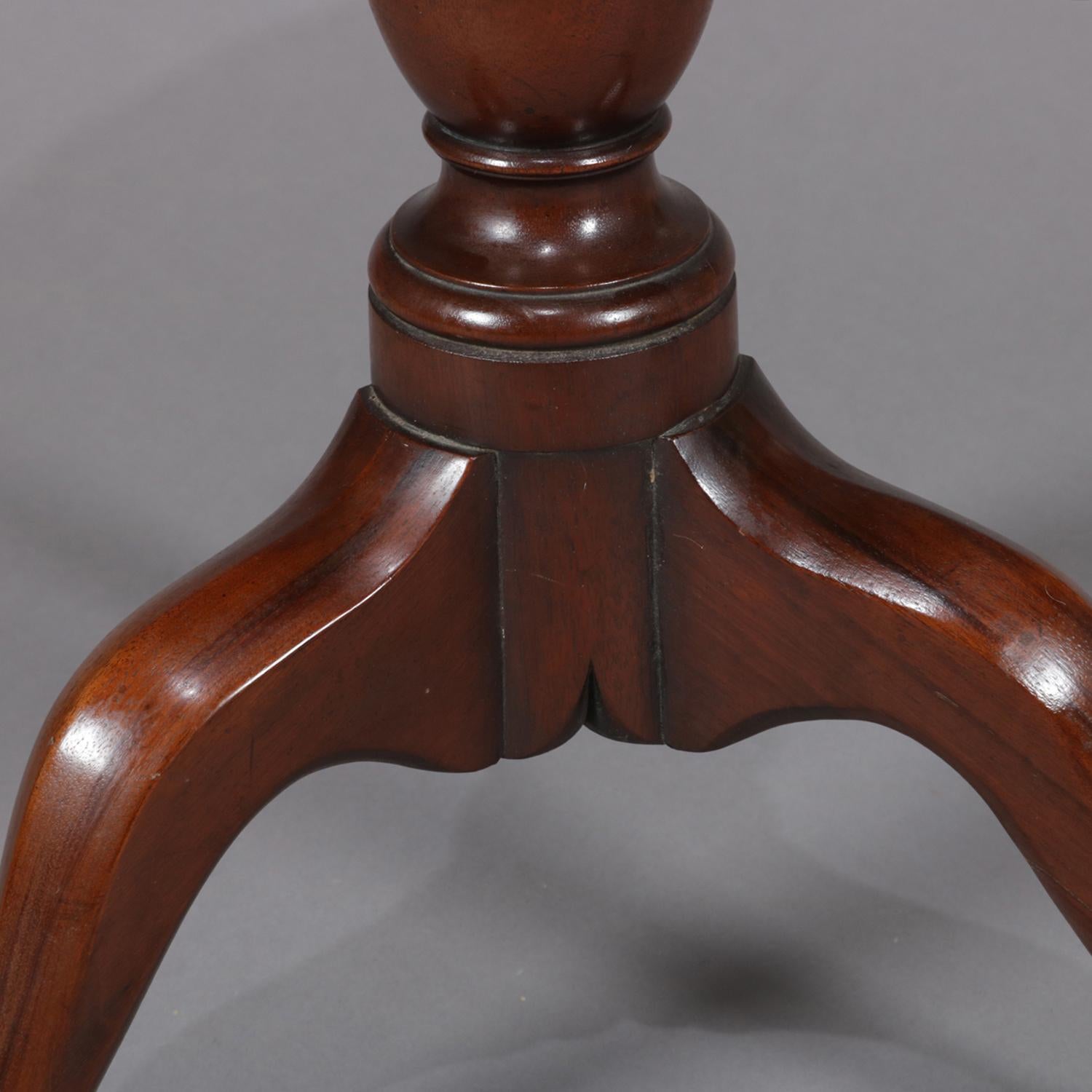 Vintage Queen Anne Mahogany Tripod Side Stand by Kittinger, circa 1940 1