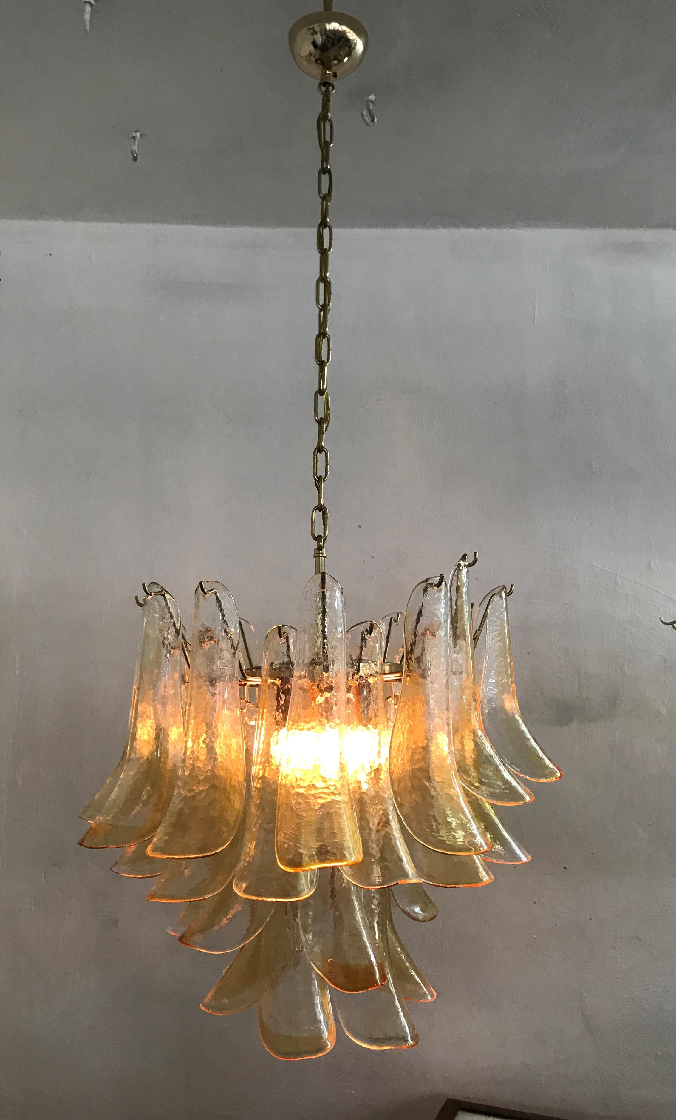 20th Century Signed Mid-Century Modern Chandelier by La Murrina in Murano Glass