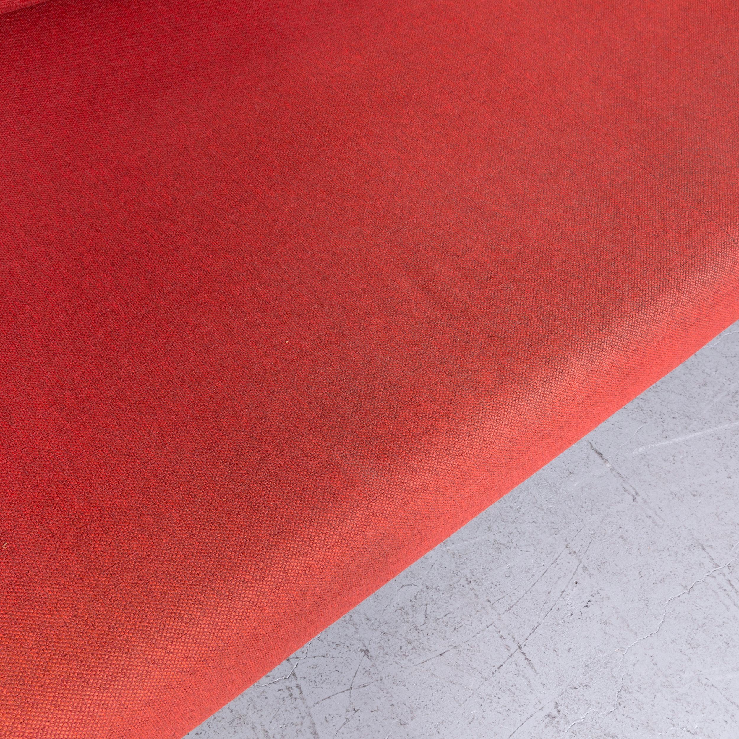 German Ewald Schillig Brand Face Designer Sofa Fabric Red Corner Couch For Sale
