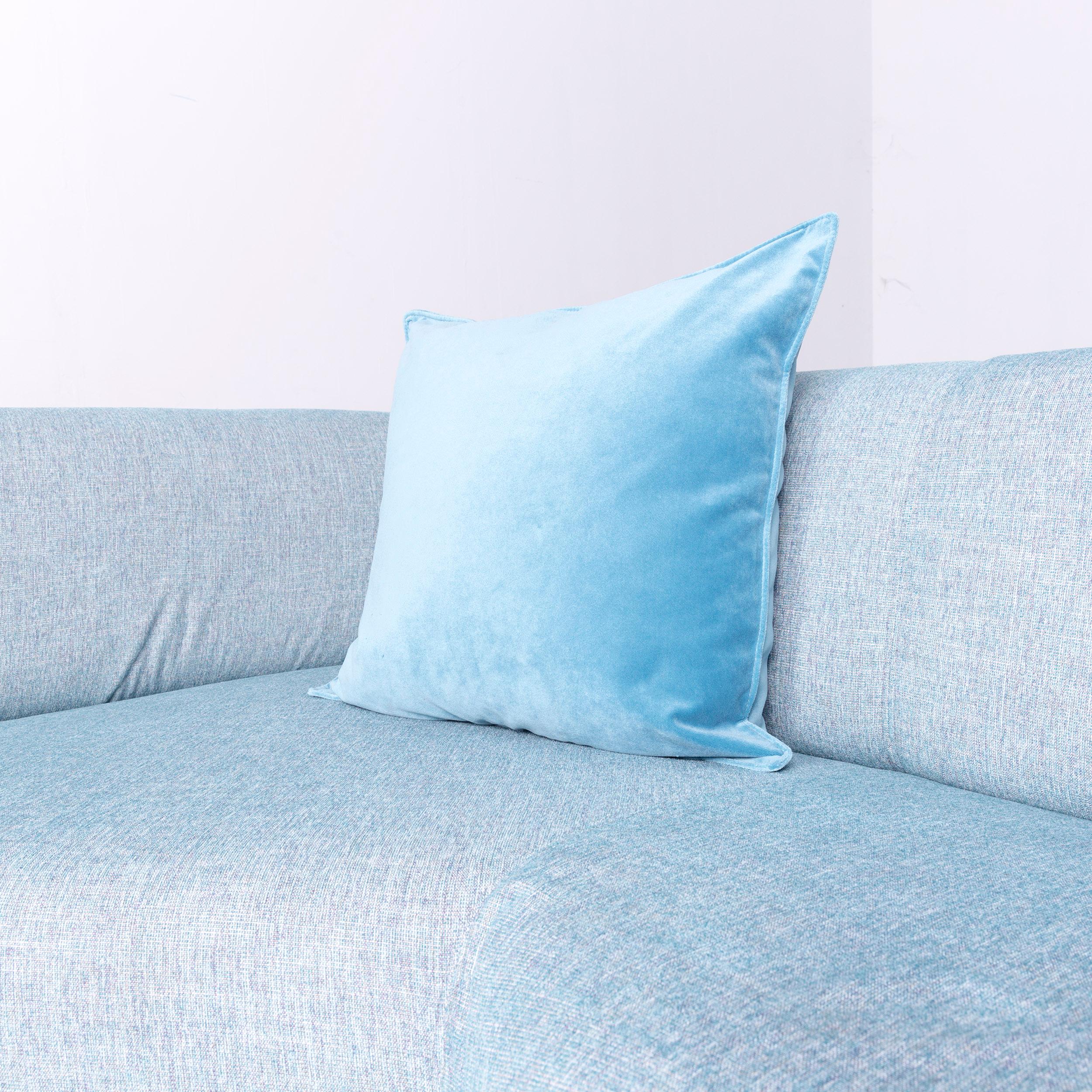 Contemporary Cassina Met Designer Corner Sofa Couch Blue Fabric
