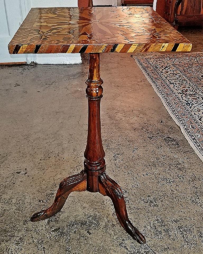 18th Century American Federal Specimen Wood Tripod Occasional Table 1