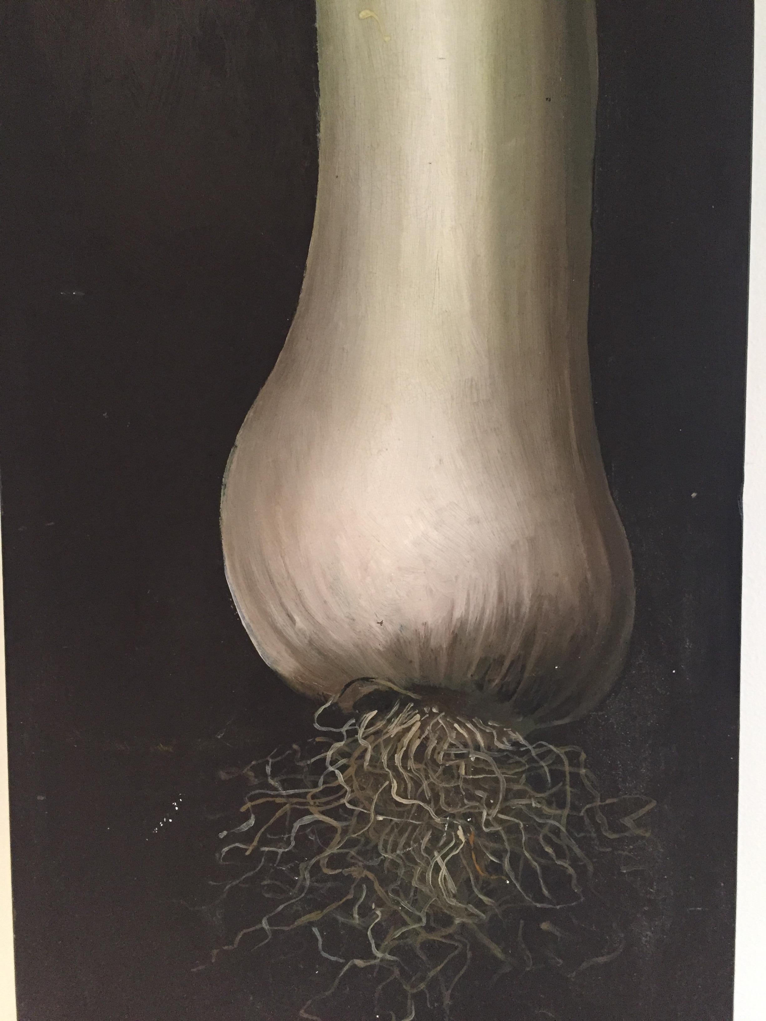 Hollywood Regency Lester Gaba Scallion Painted on Wood Lilly Dache For Sale