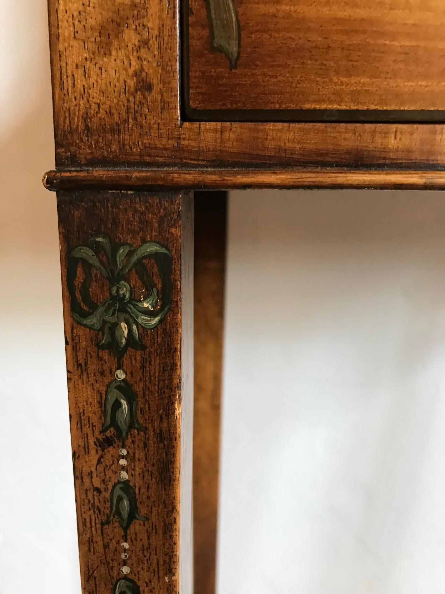 Wood Lovely Petite Edwardian Style Desk or Dressing Table