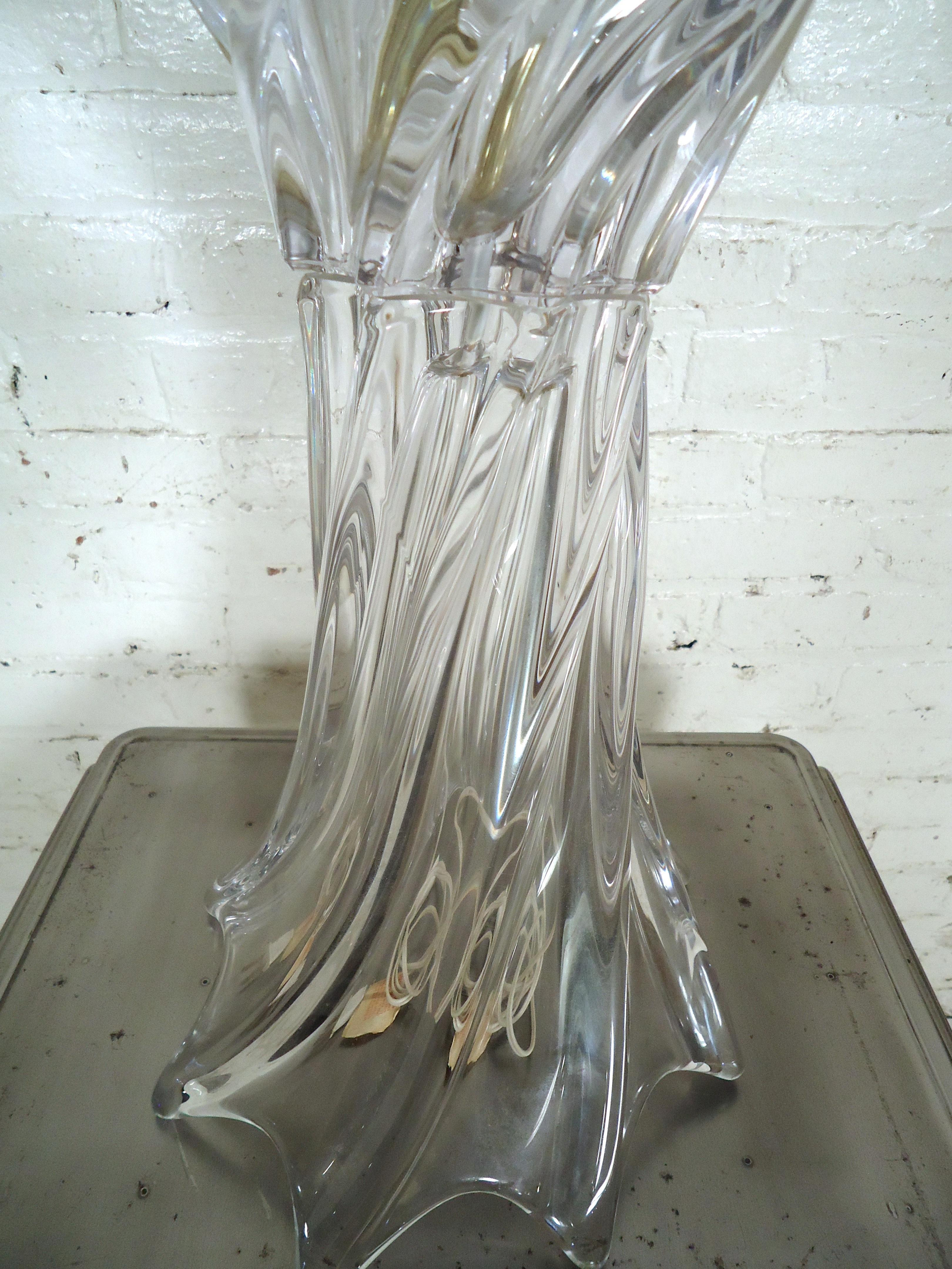 Vintage Modern Glass Table Lamp 1