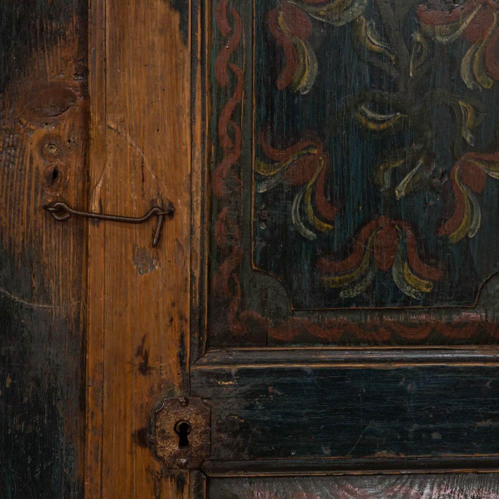 Antique Russian Single Door Armoire with Original Paint 2