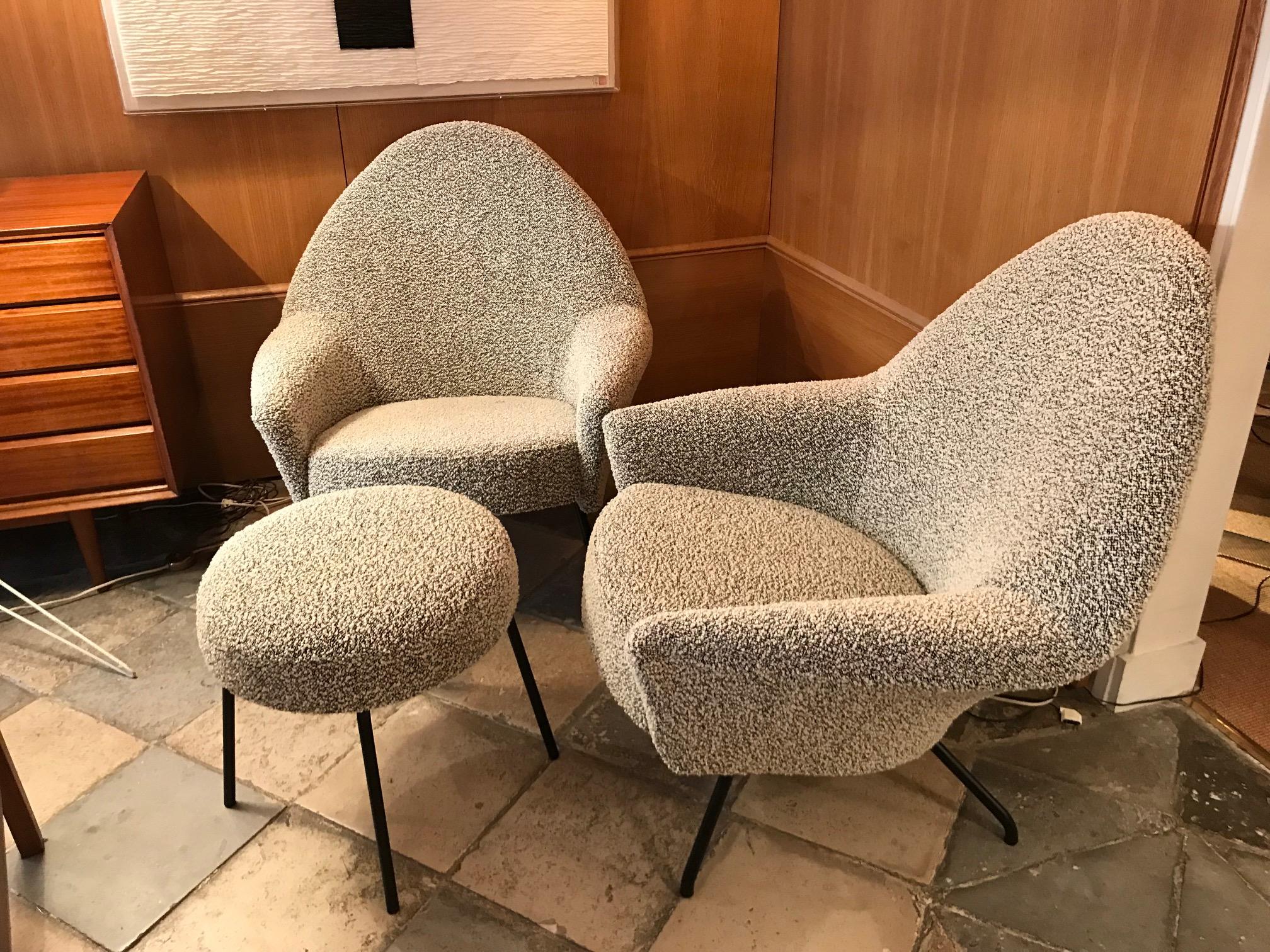 Mid-20th Century Armchairs Model 770 by Joseph-André Motte