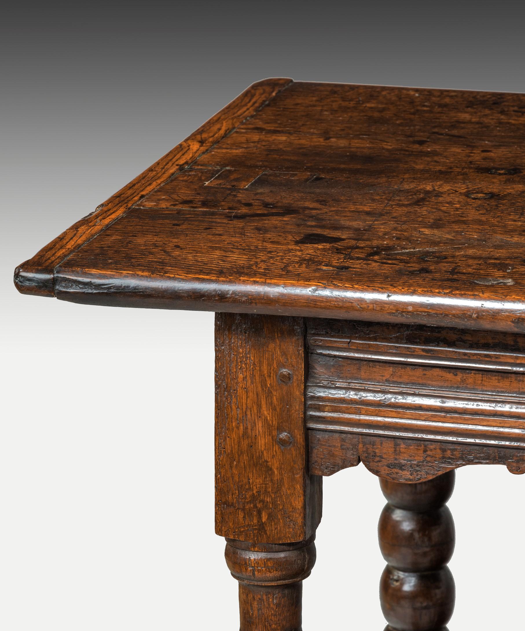 Late 17th Century Oak Hall Table 2