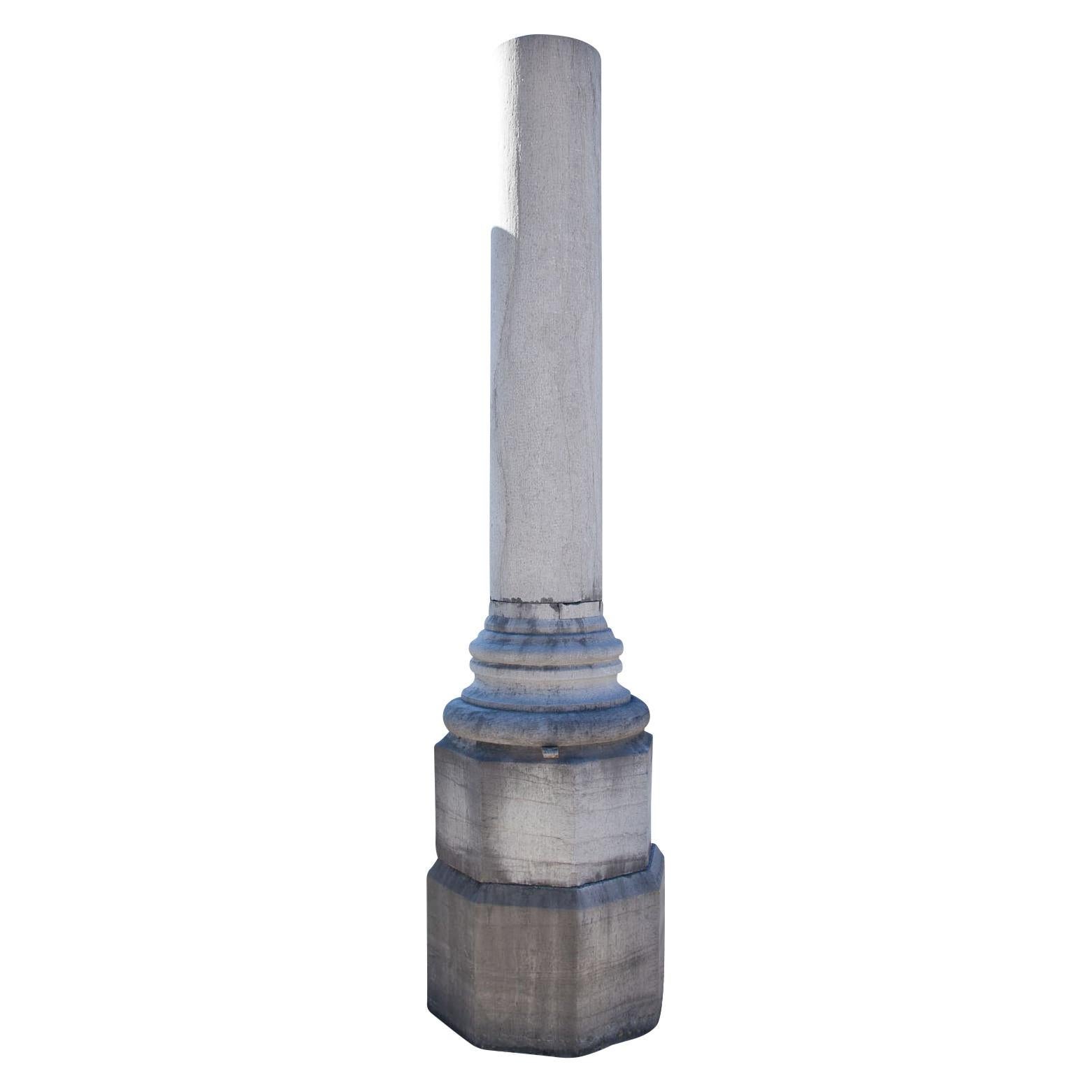 Stoneware Monumental Pair of Columns For Sale