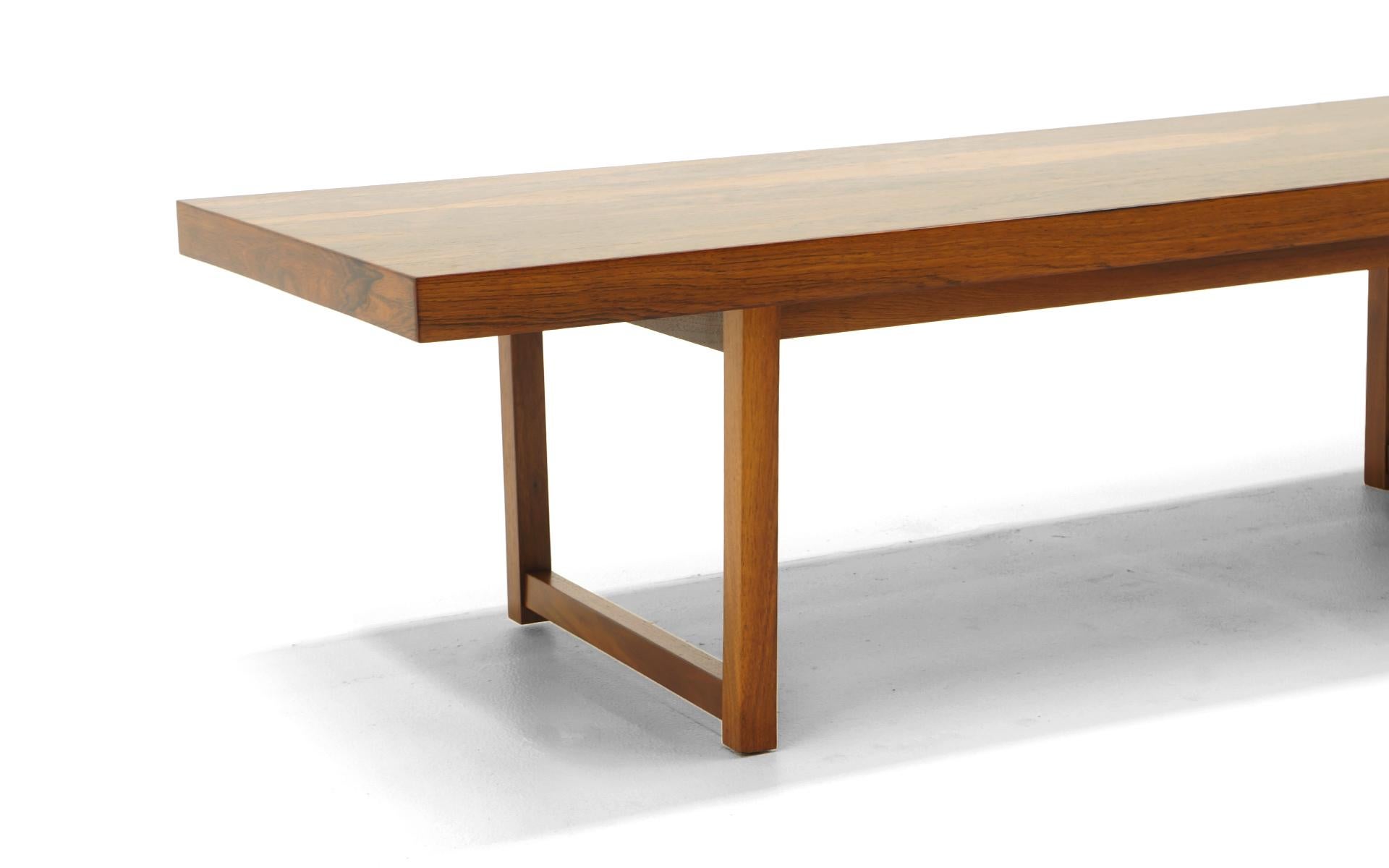 American Rosewood Bench or Coffee Table by Milo Baughman