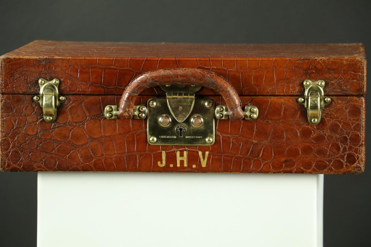 Personal Suitcase of Josette Henry-Vuitton, wife of Henry-Louis Vuitton In Excellent Condition For Sale In Haguenau, FR