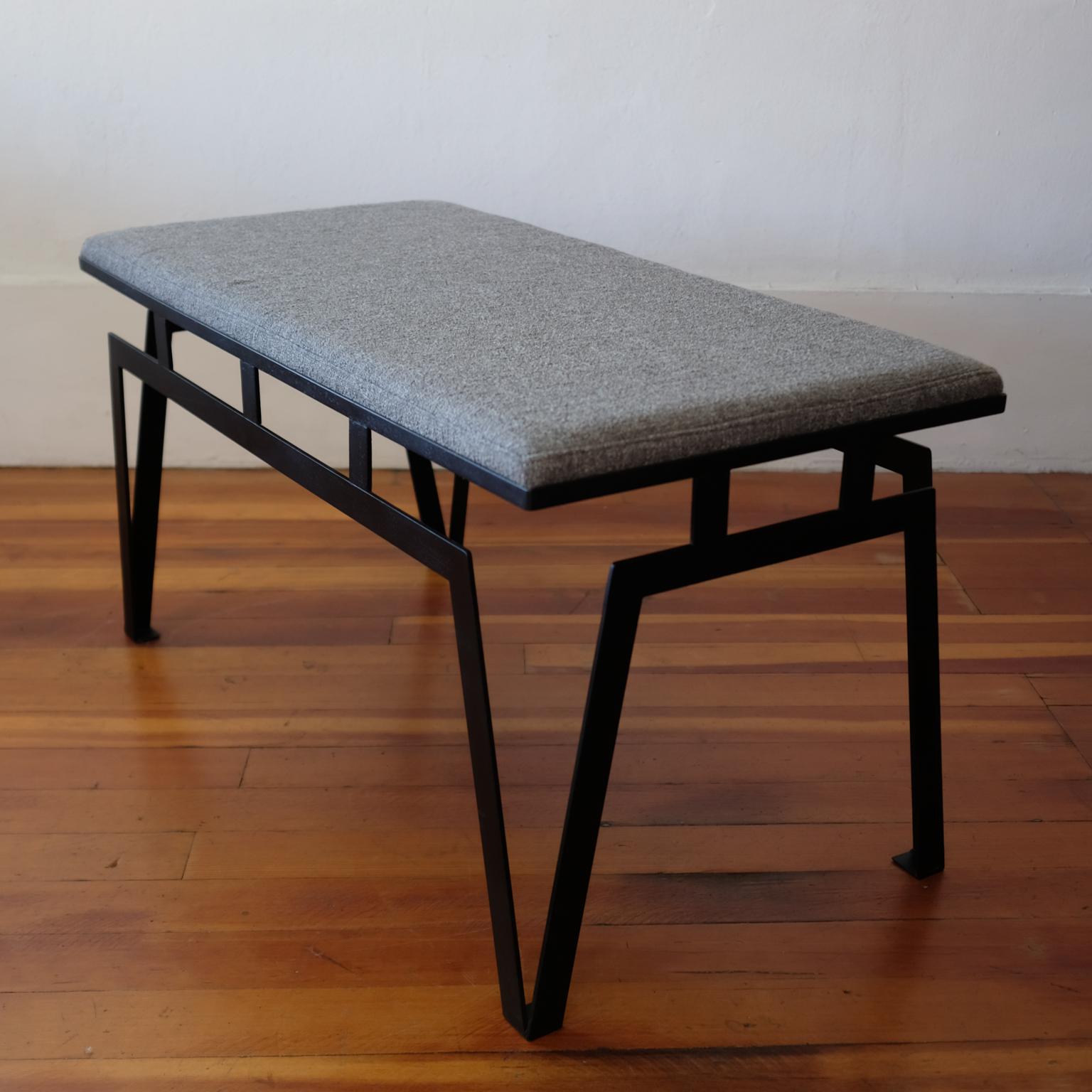 Mid-20th Century Pacific Iron Products Bench, 1950s For Sale
