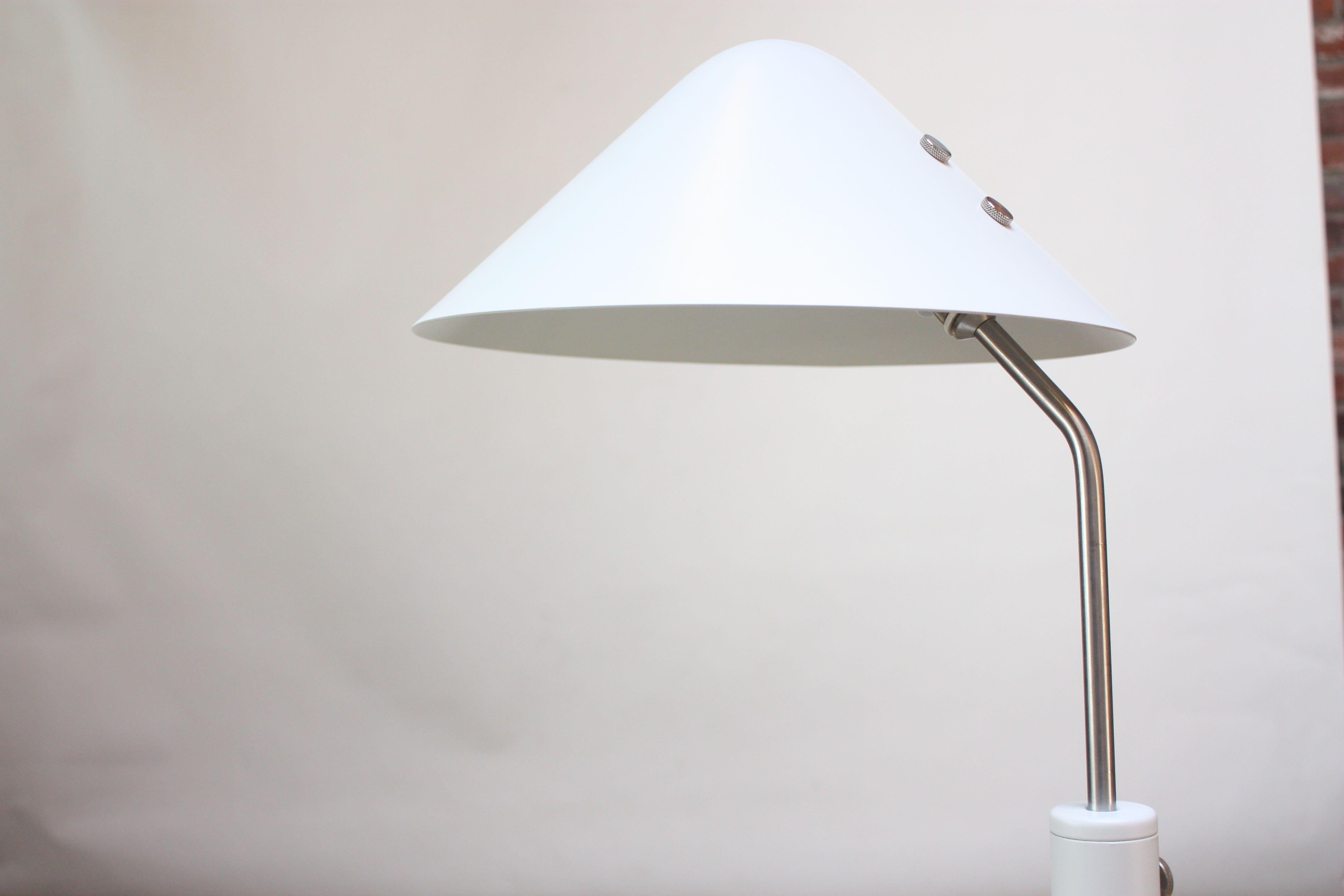 Late 20th Century Jørgen Gammelgaard Floor Lamp in Aluminum and Chrome For Sale