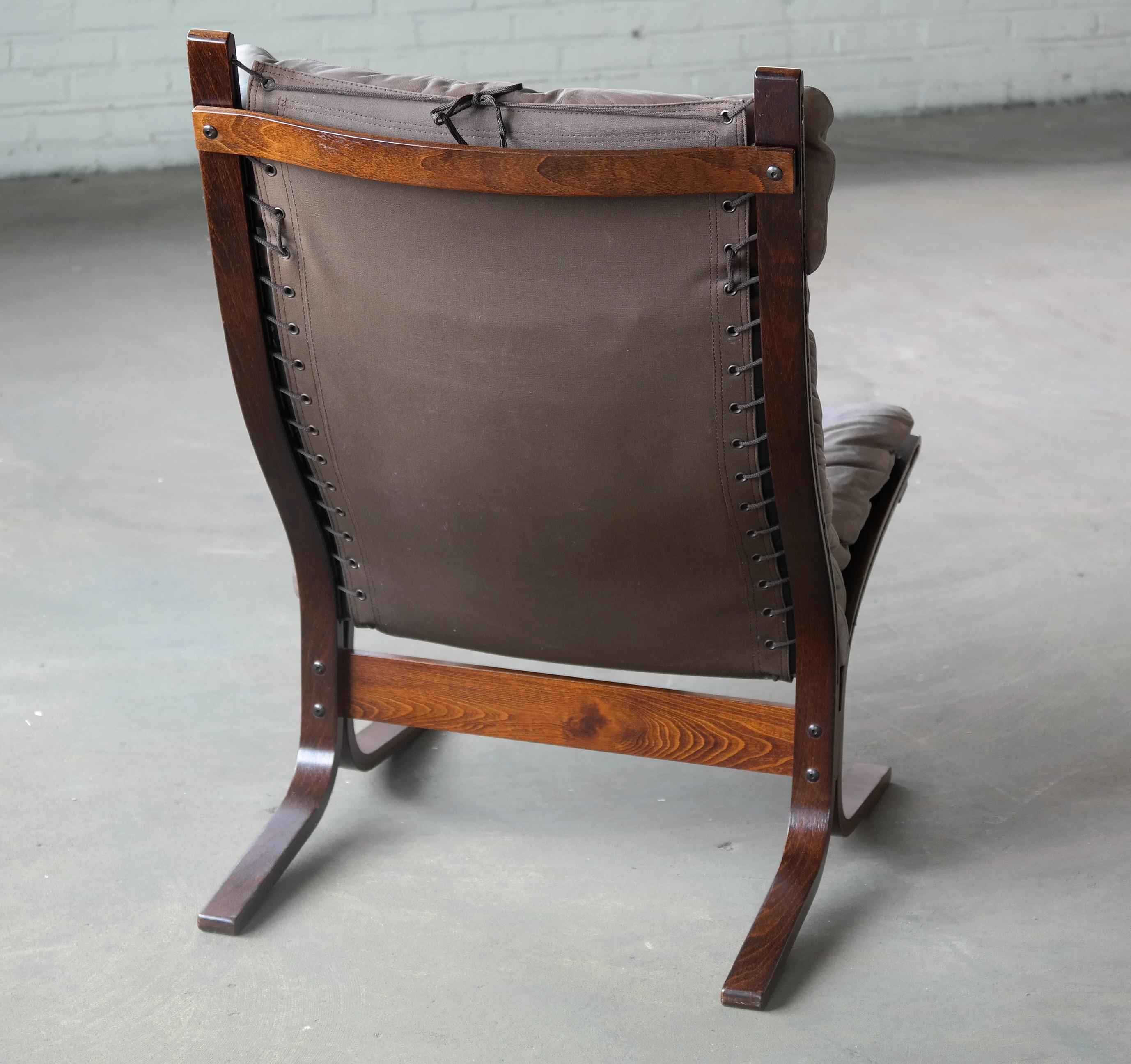 Norwegian 1960s Leather Easy Chairs Model 