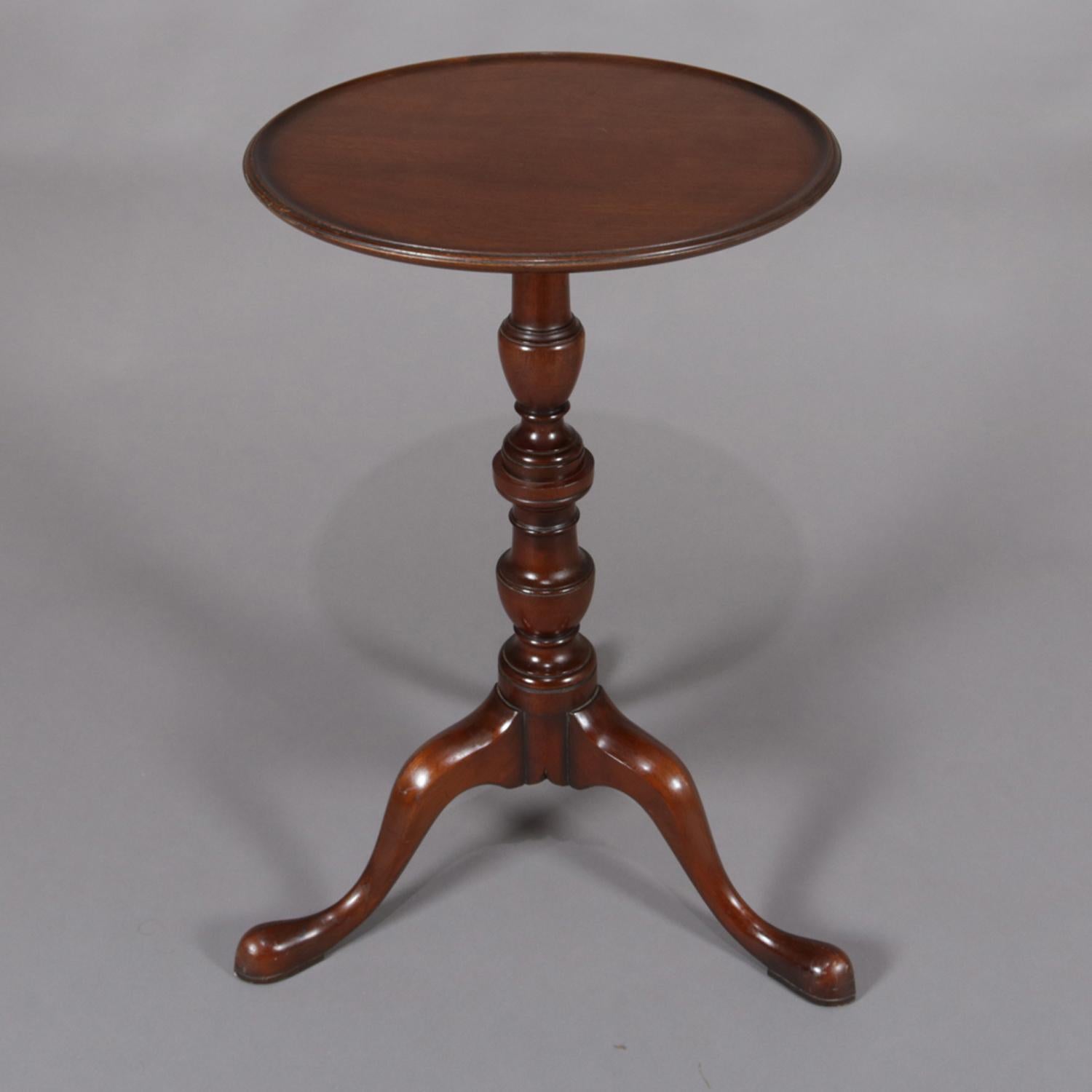 Vintage Queen Anne Mahogany Tripod Side Stand by Kittinger, circa 1940 2