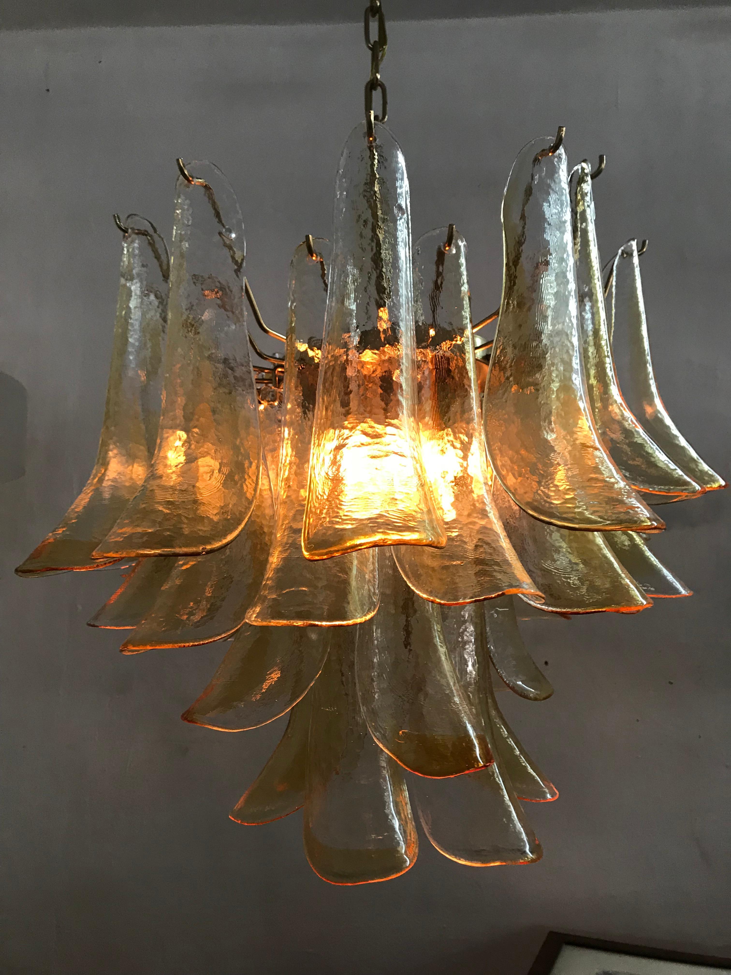 Blown Glass Signed Mid-Century Modern Chandelier by La Murrina in Murano Glass