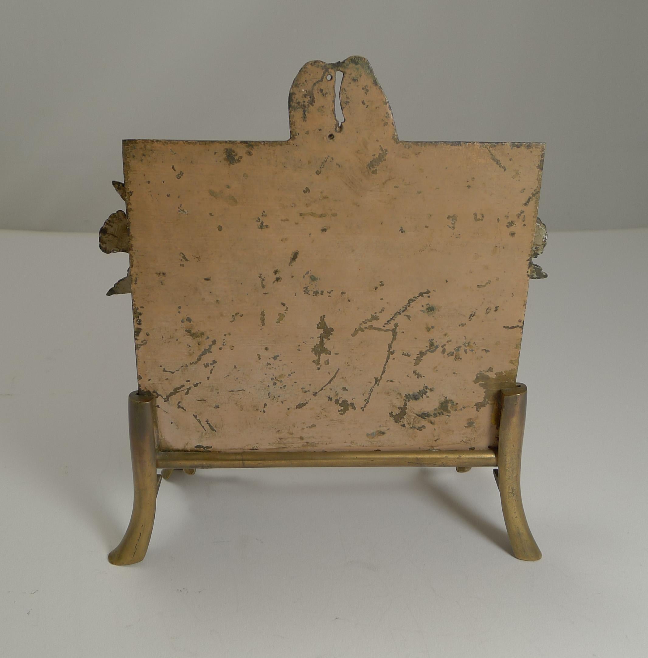 Rare Cold Painted Vienna Bronze Letter Rack or Holder, circa 1890 at 1stDibs