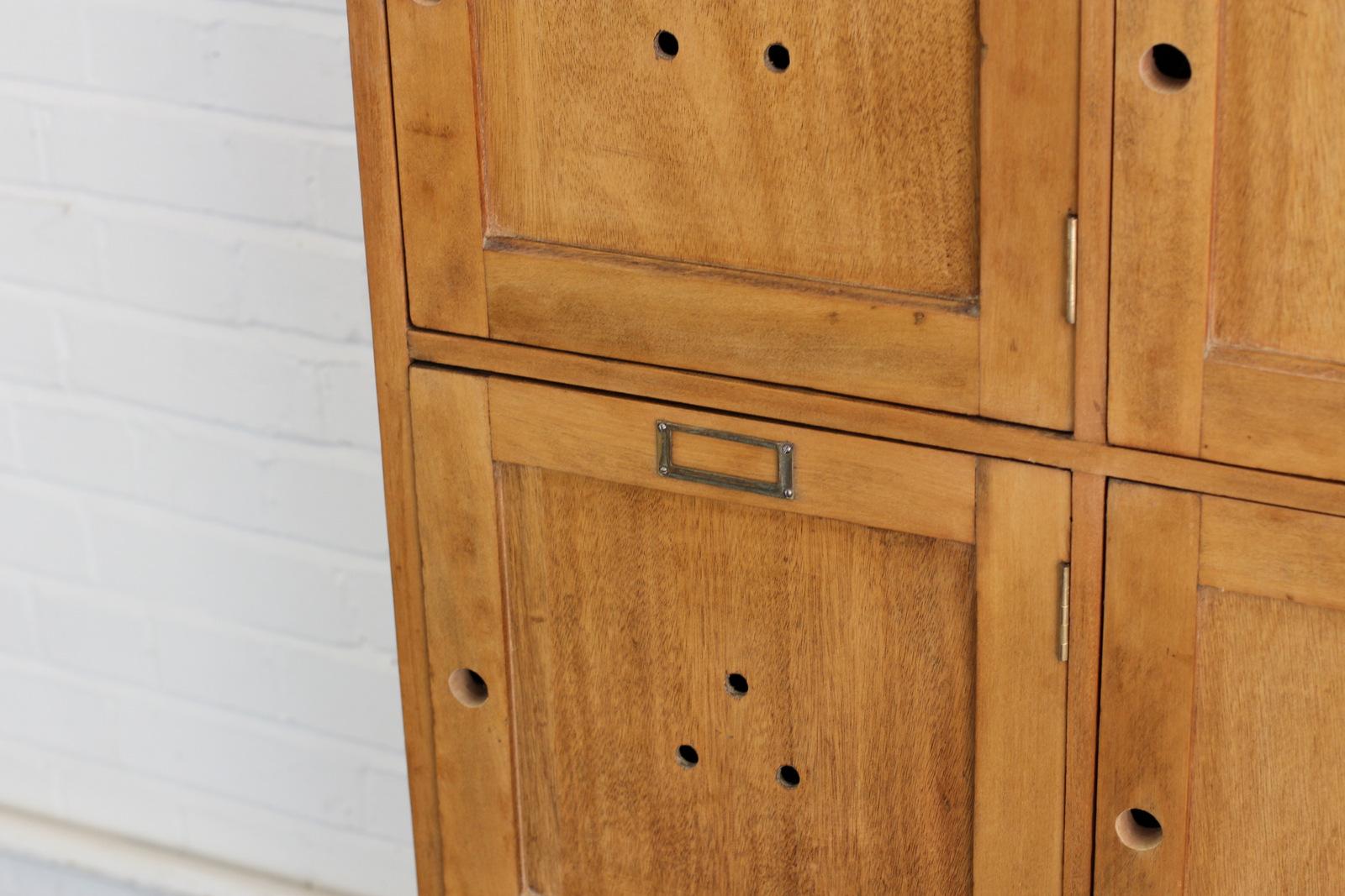 English Oak School Lockers, circa 1930s 2