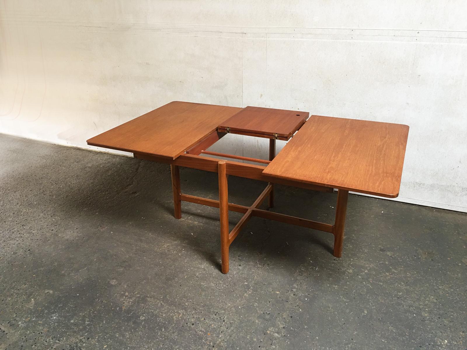 Teak 1970s Midcentury Extending Dining Table and Chair Set by McIntosh For Sale