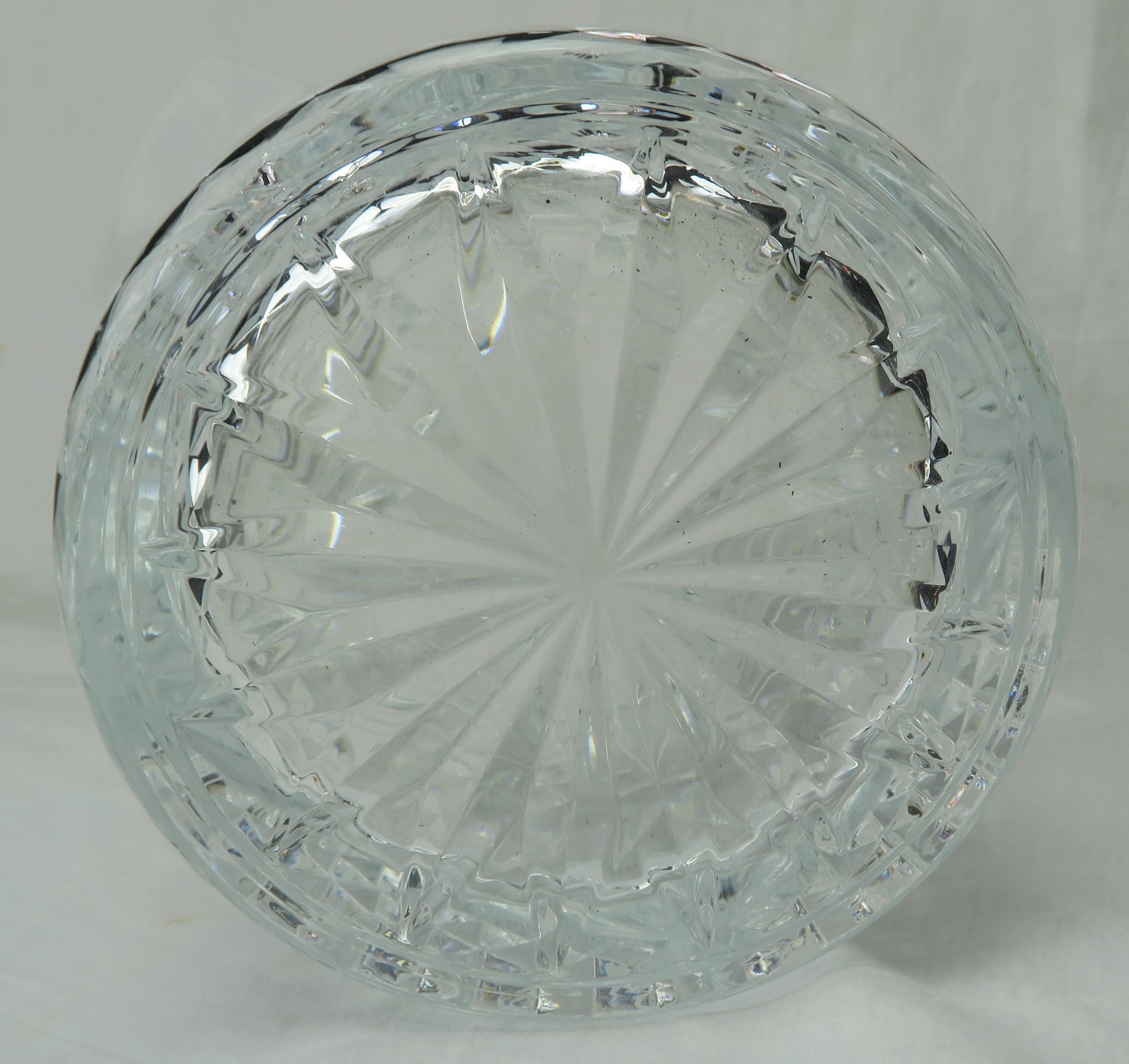 20th Century Cut Crystal Ice Bucket with Handles