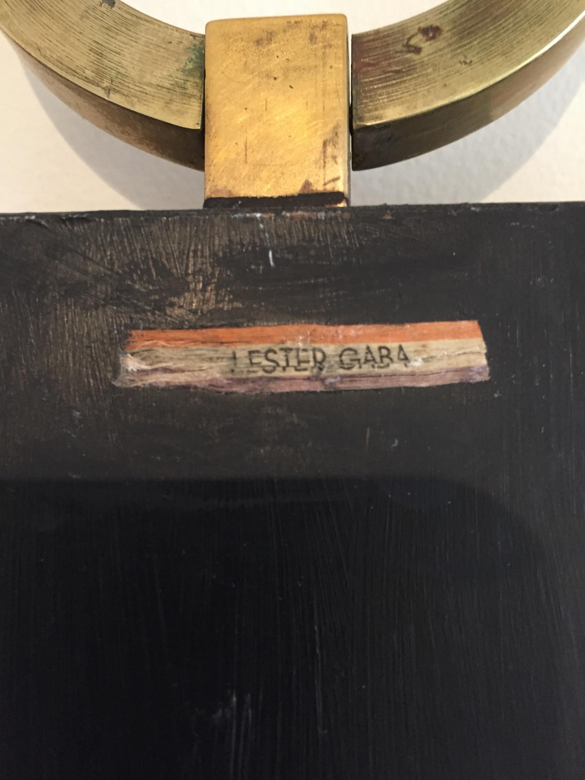 20ième siècle Scallion Gaba peint sur bois Lilly Dache pour Lester Gaba en vente