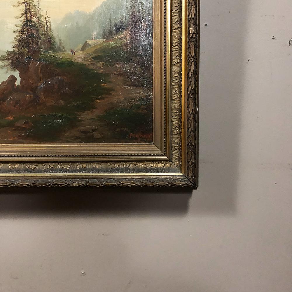 Late 19th Century Pair of 19th Century Framed Oil Paintings on Canvas by Regnier