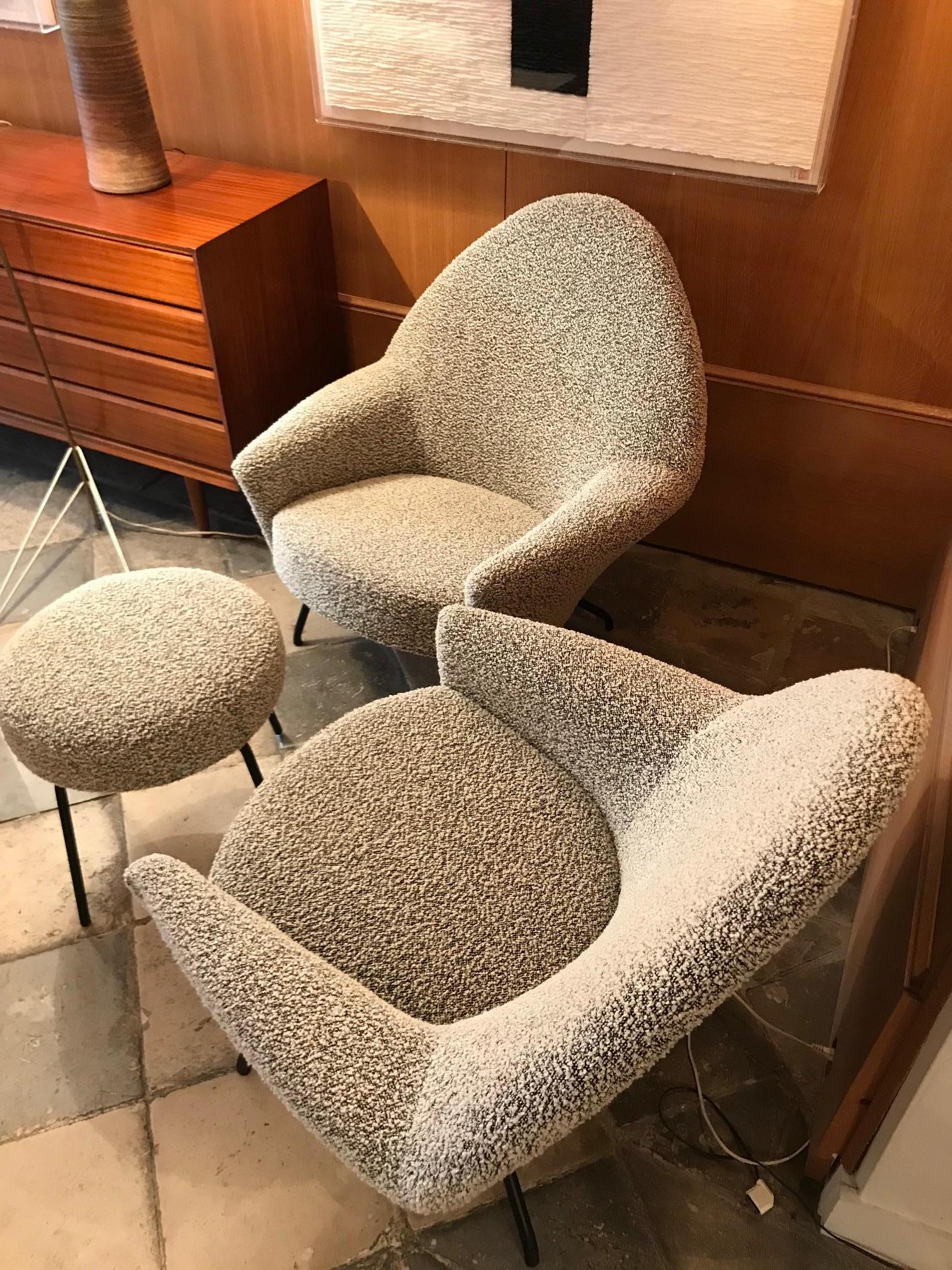 Metal Armchairs Model 770 by Joseph-André Motte