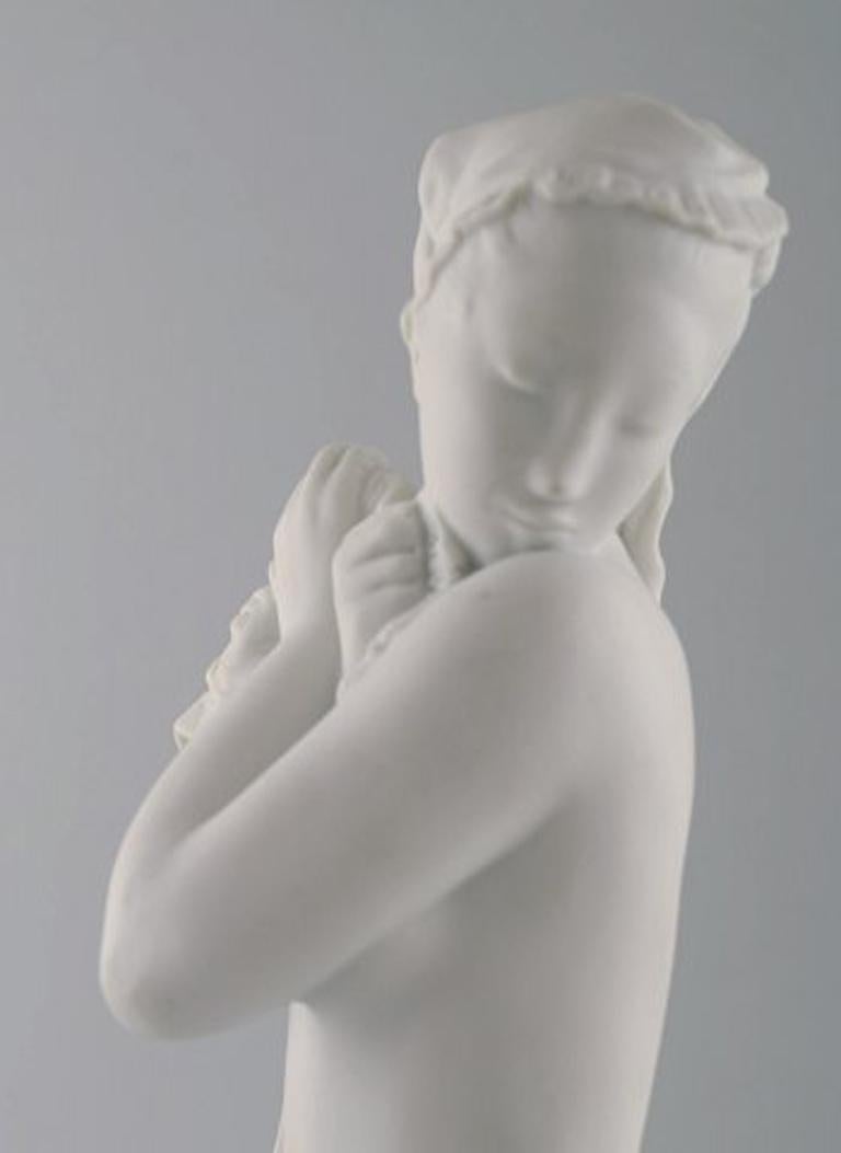 Gerhard Henning for Royal Copenhagen, 'Girl Bathing', Porcelain and Biscuit For Sale 2