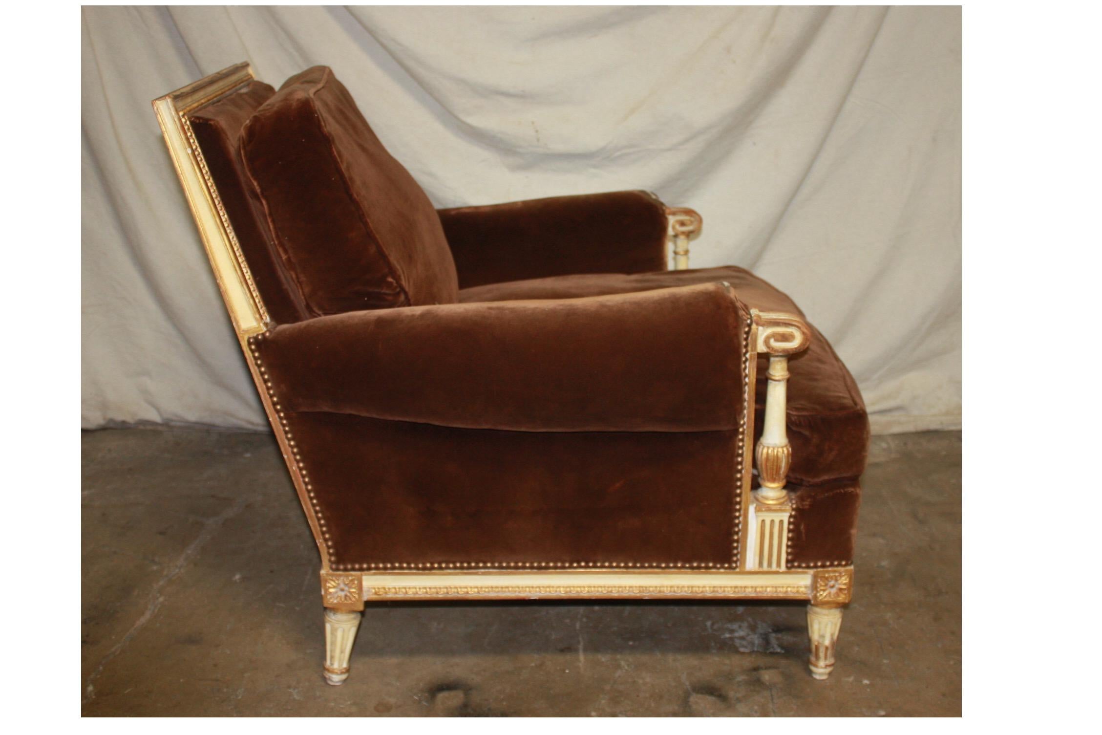 Louis XVI French Club Chair 2