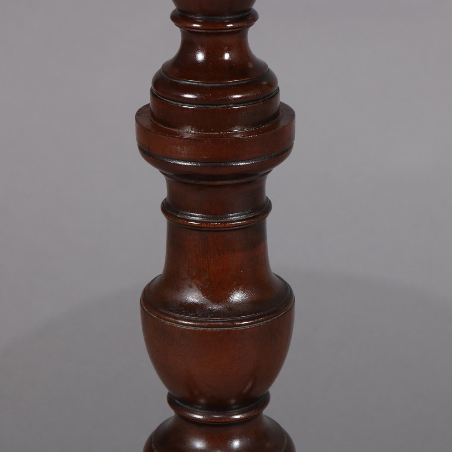 Vintage Queen Anne Mahogany Tripod Side Stand by Kittinger, circa 1940 3