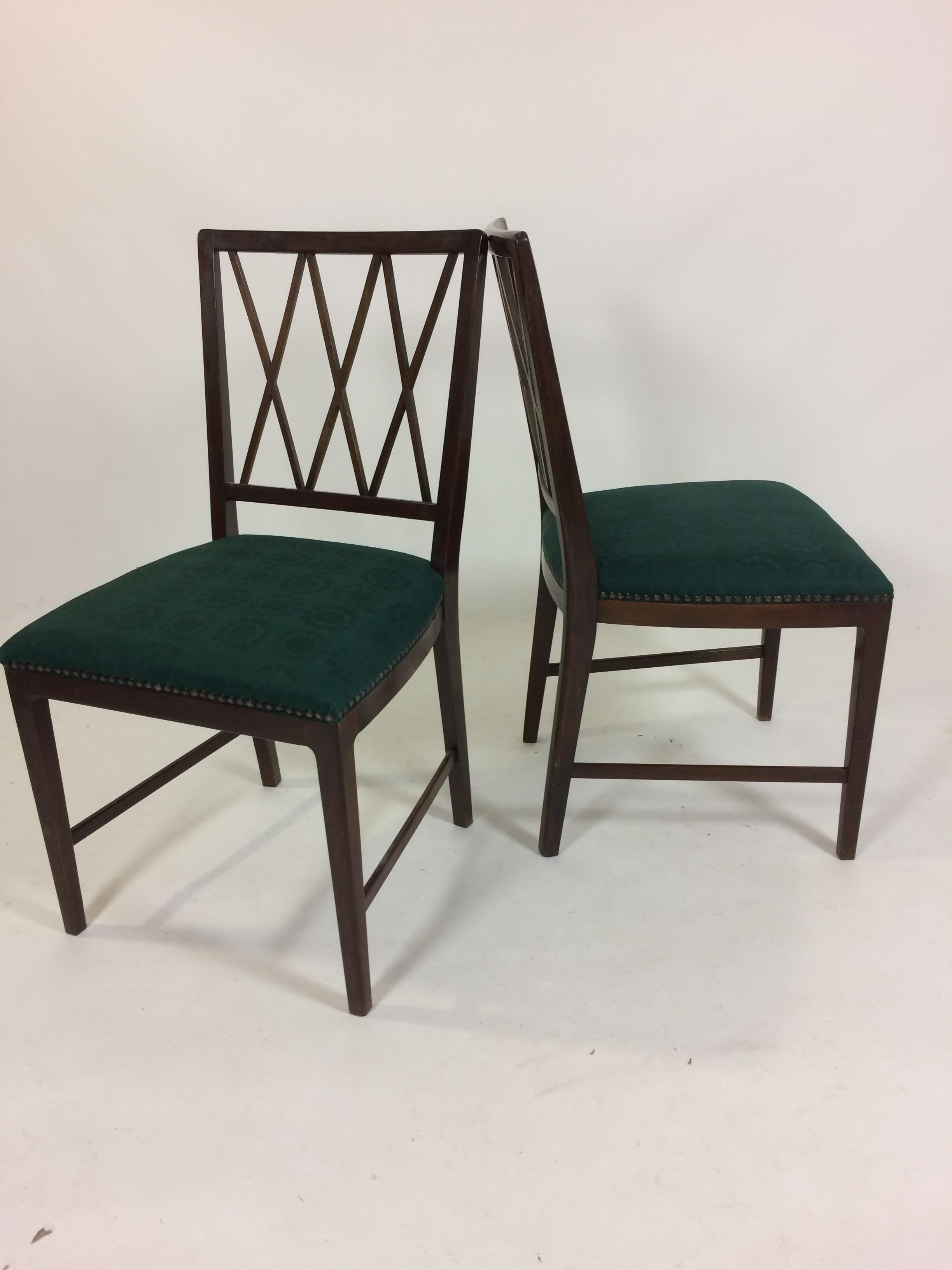 1950´s Six Ole Wanscher Dining Chairs in Tanned Beech - Choice of Upholstery 2