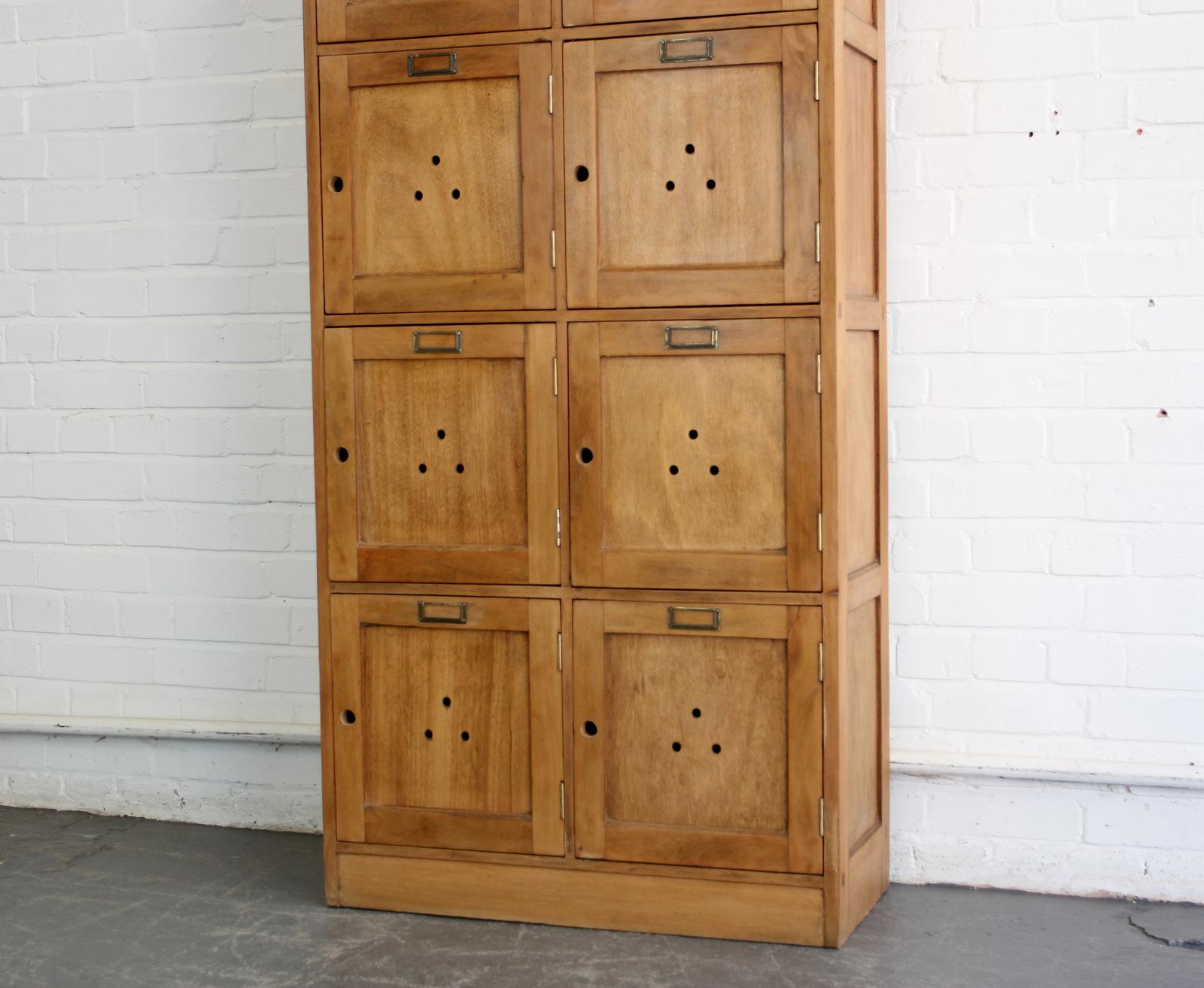 English Oak School Lockers, circa 1930s 3