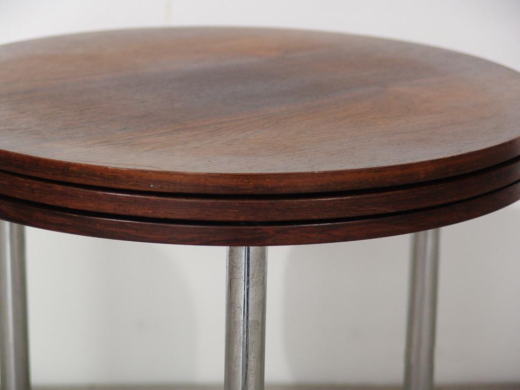 Rare Poul Nørreklit for Petersen Round Nesting Tables Rosewood, Denmark, 1960s 1