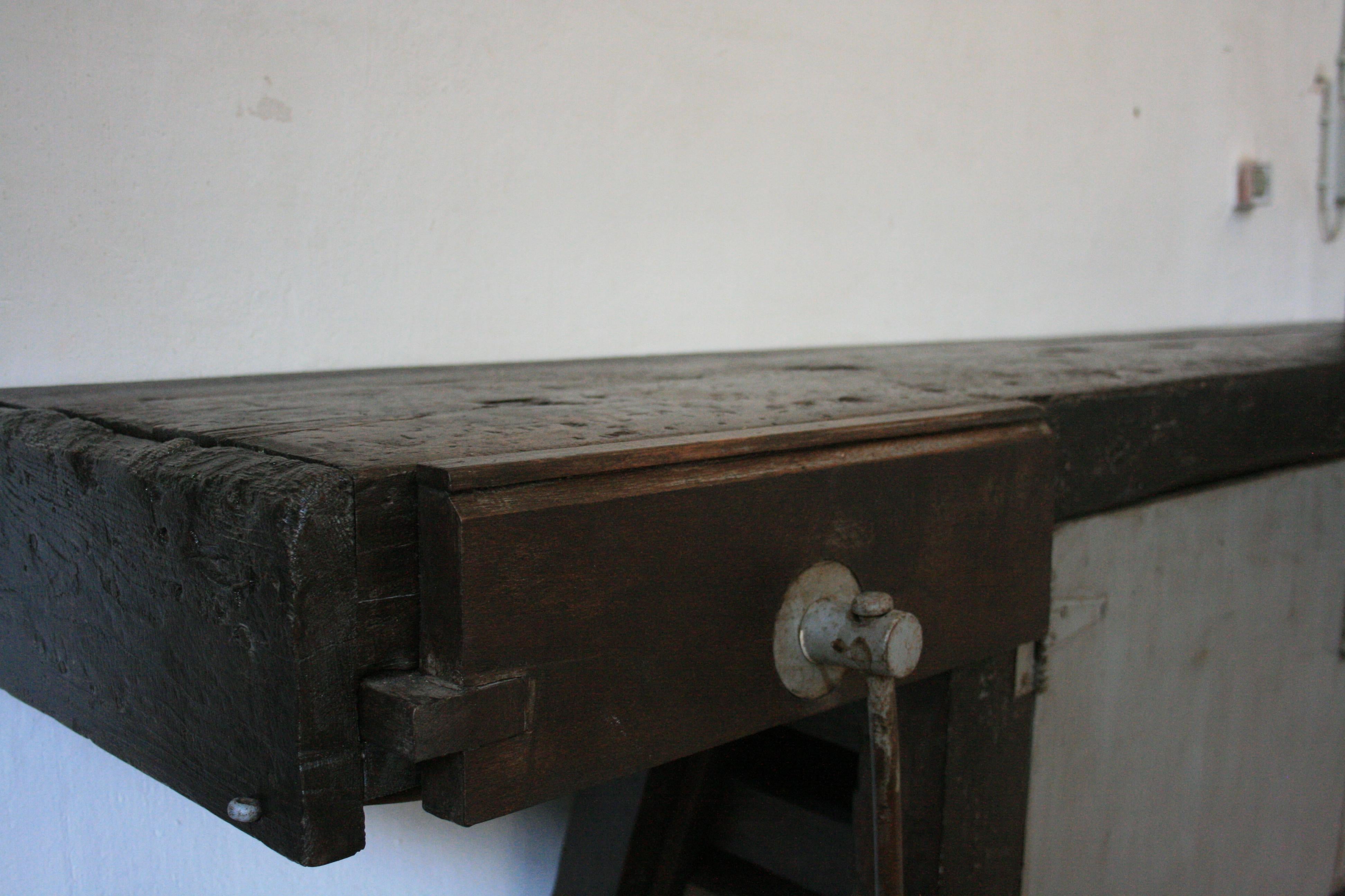 Old Industrial Workbench 1