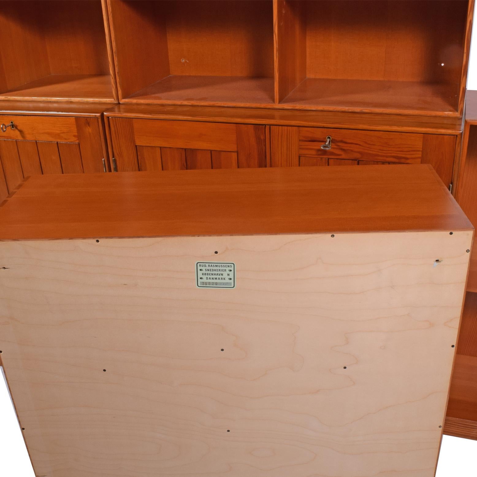Mogens Koch Oregon Pine Bookcase or Wall Unit for Rud Rasmussen 2