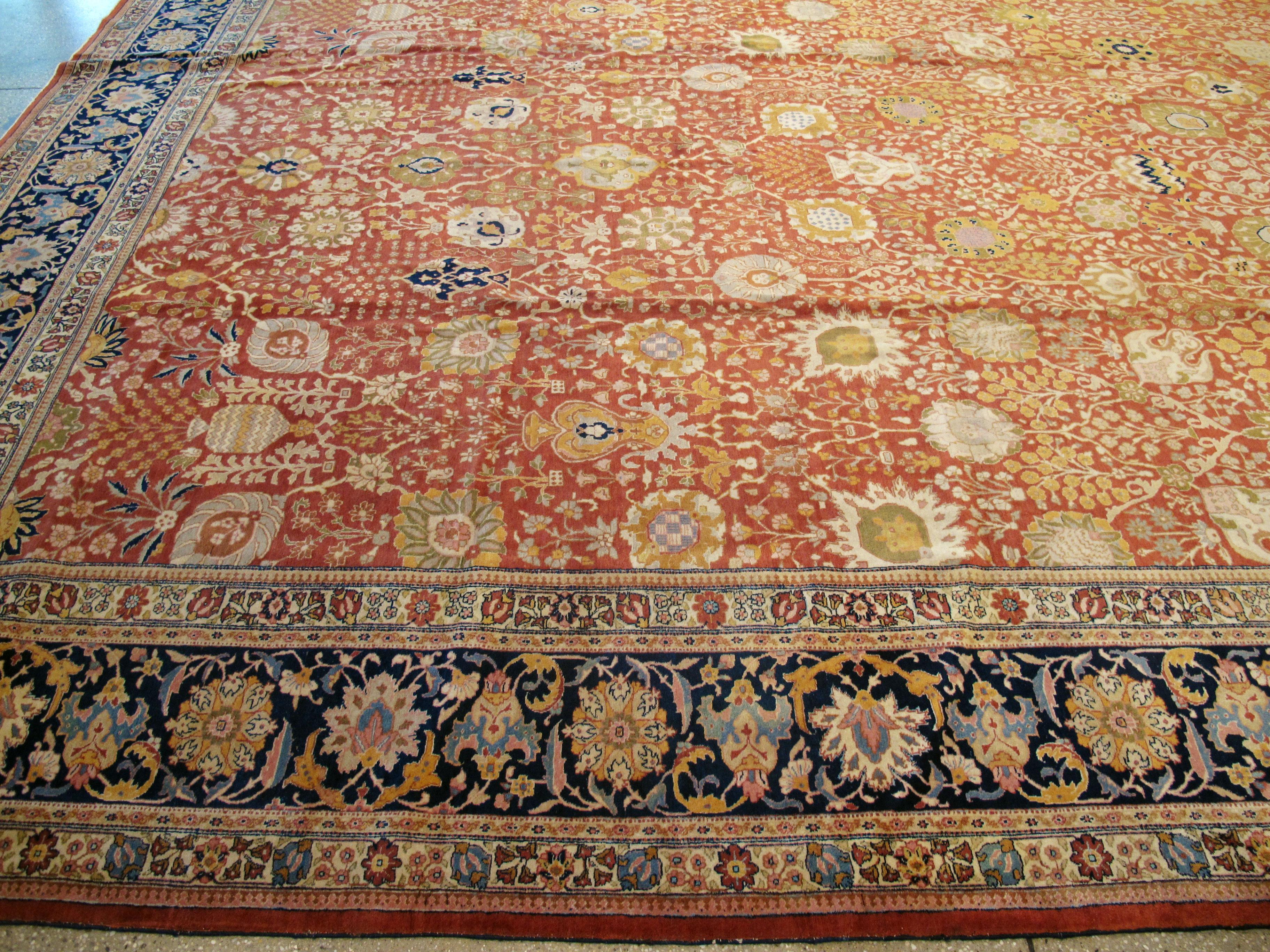 Vintage Persian Tabriz Carpet 2