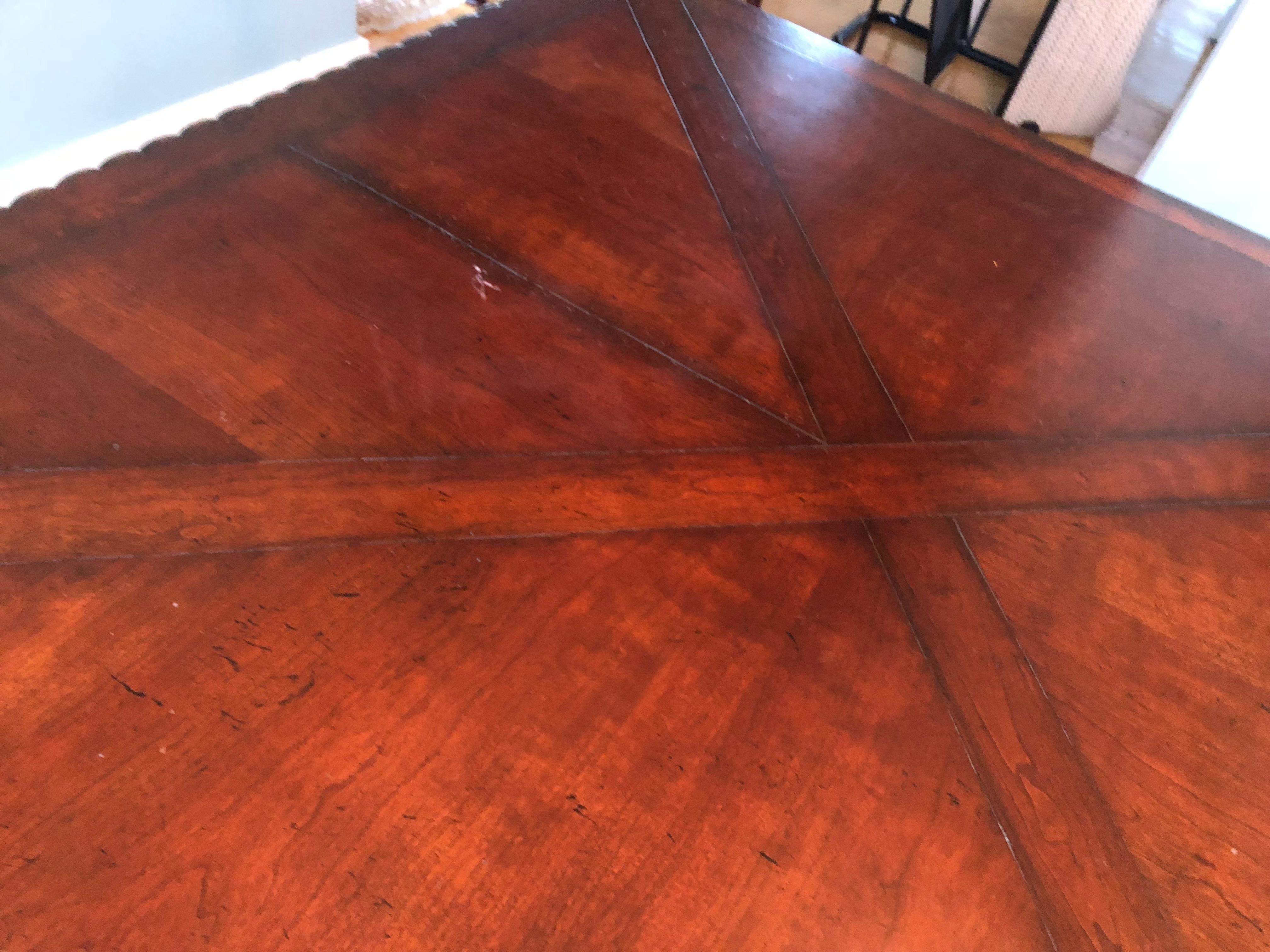 Palatial Ralph Lauren Huge Marseilles Parquetry Dining Table In Good Condition In Hopewell, NJ