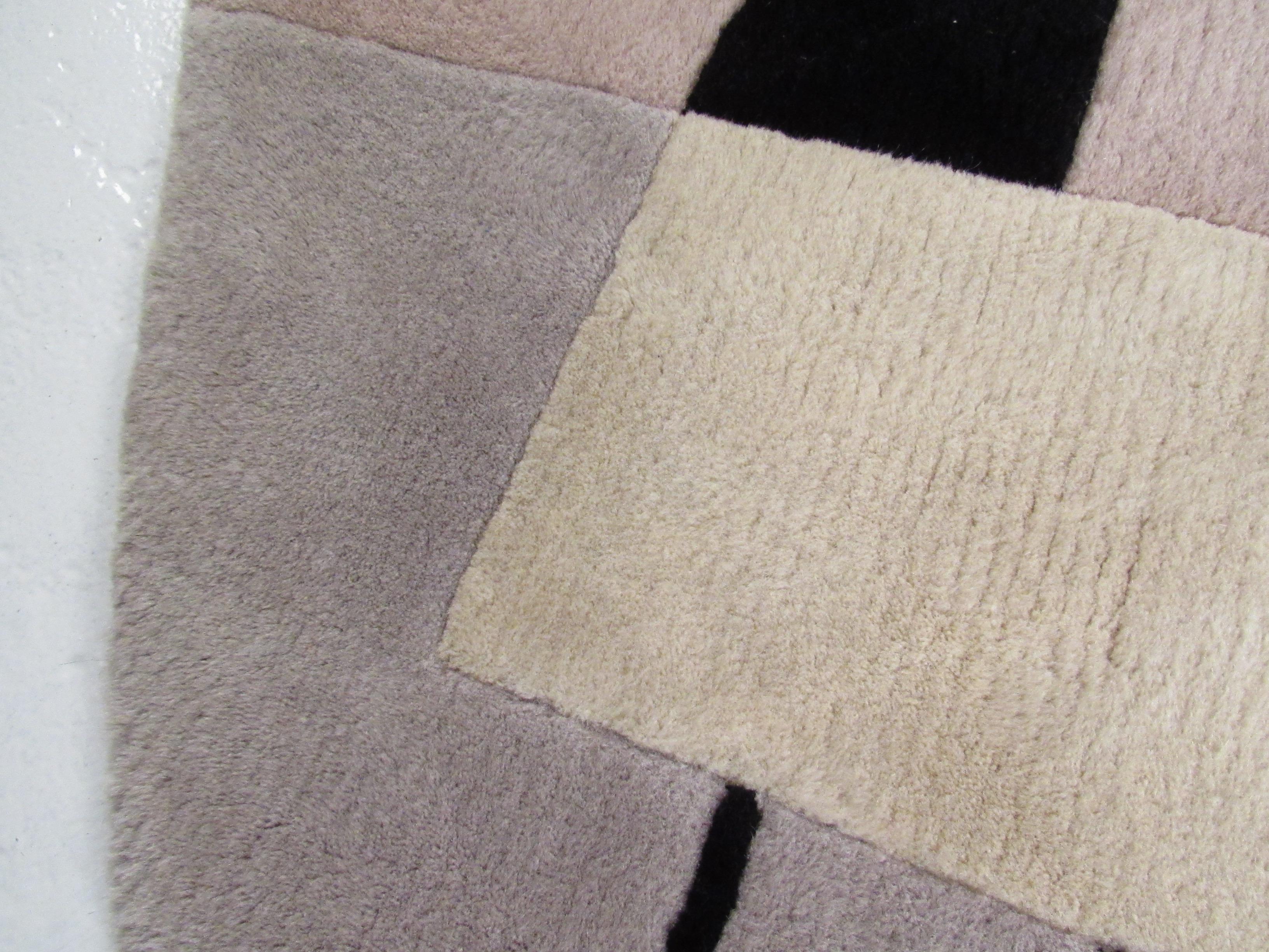 Fabric Modern Circular Area Rug