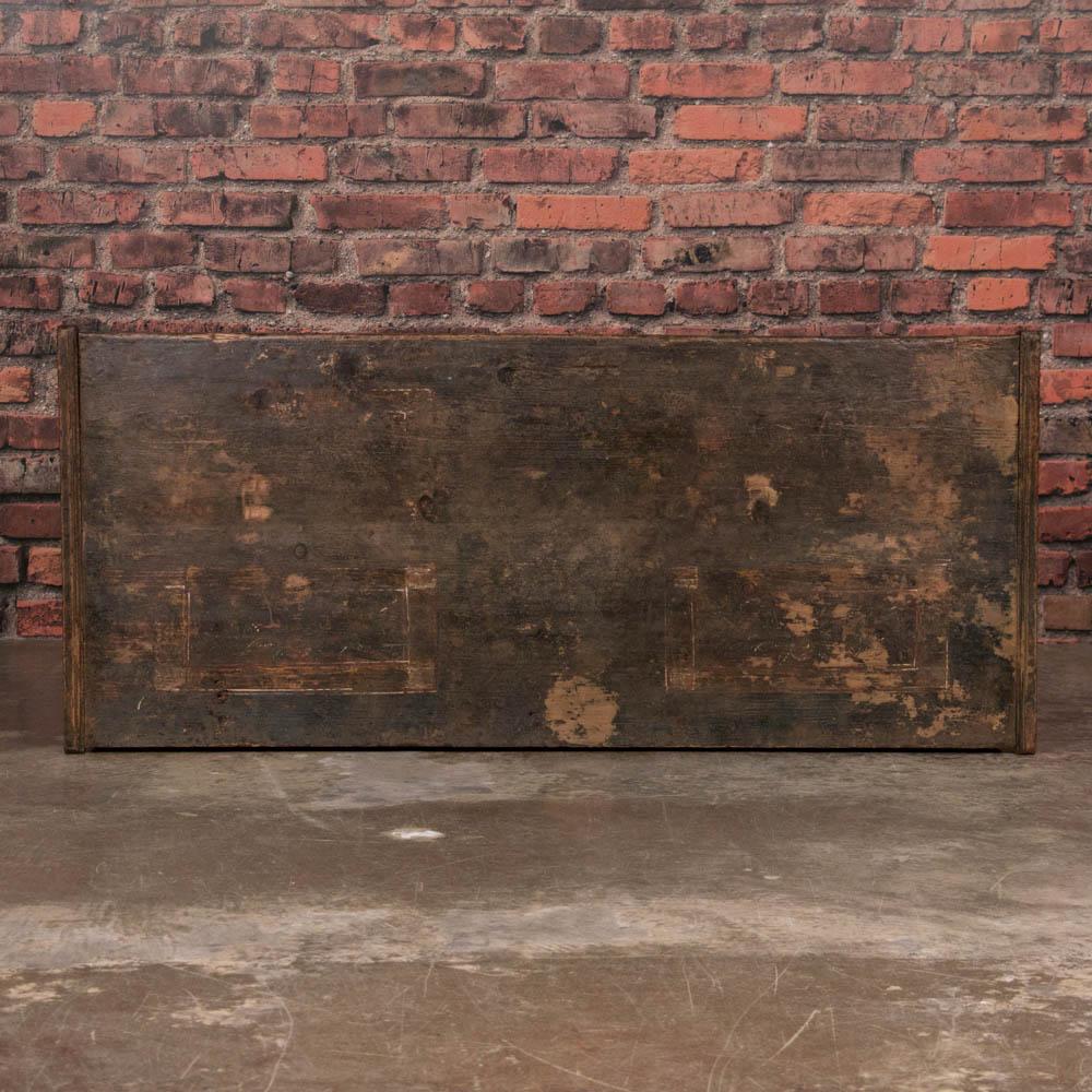 Antique Flat Top Trunk With Original Paint from Hungary 2