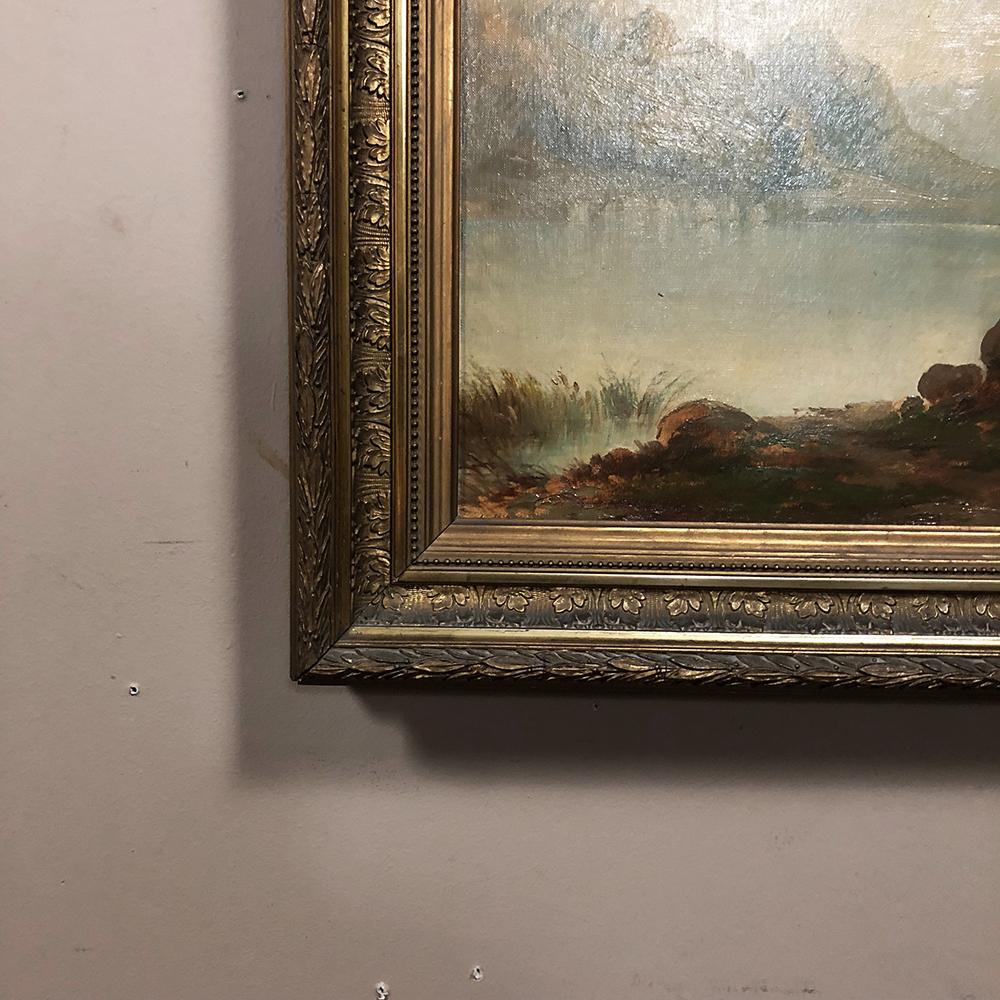 Pair of 19th Century Framed Oil Paintings on Canvas by Regnier 1