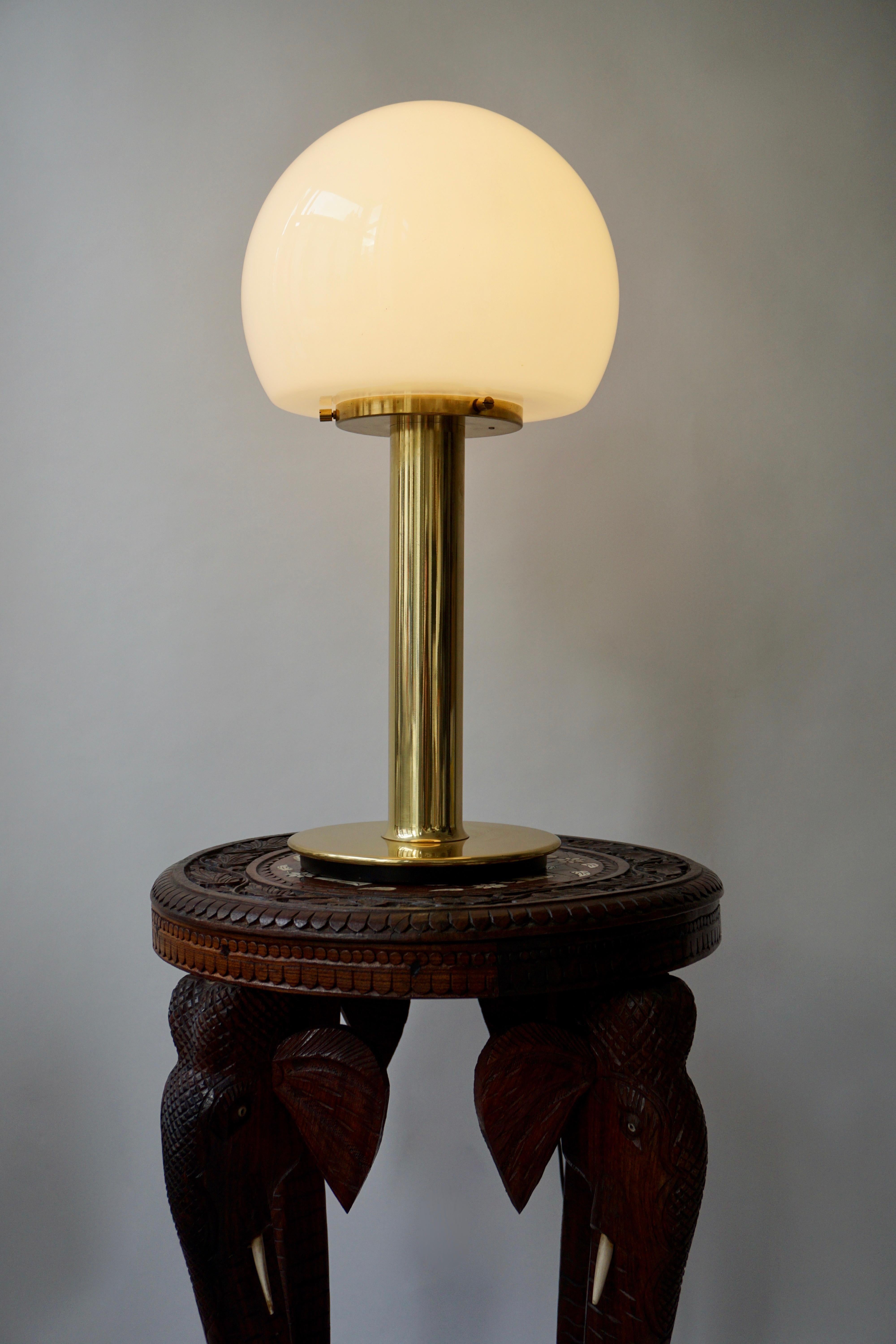 Table Lamp in Brass and Murano Glass 2