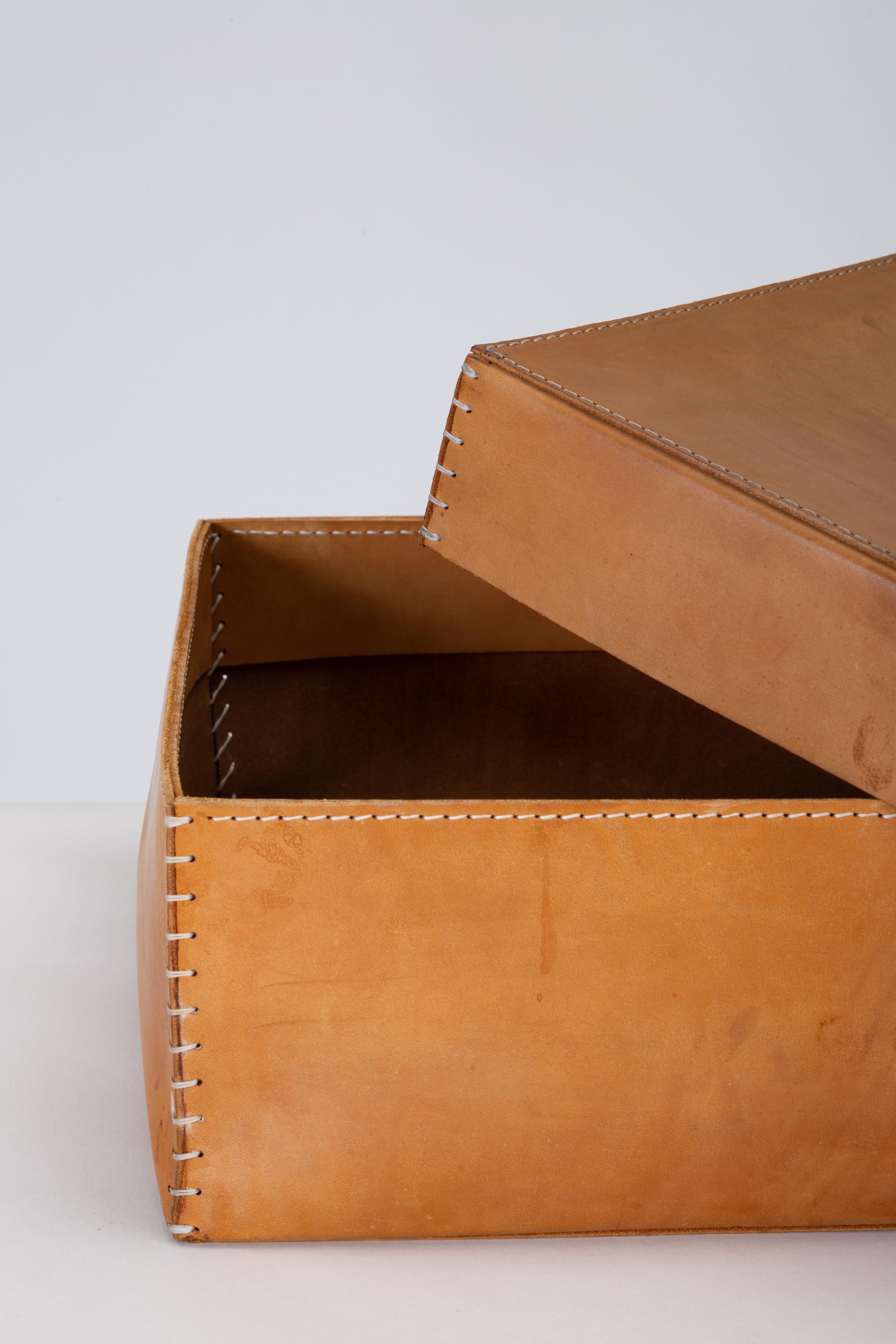 Large Leather Portfolio Box by Arte & Cuoio 1