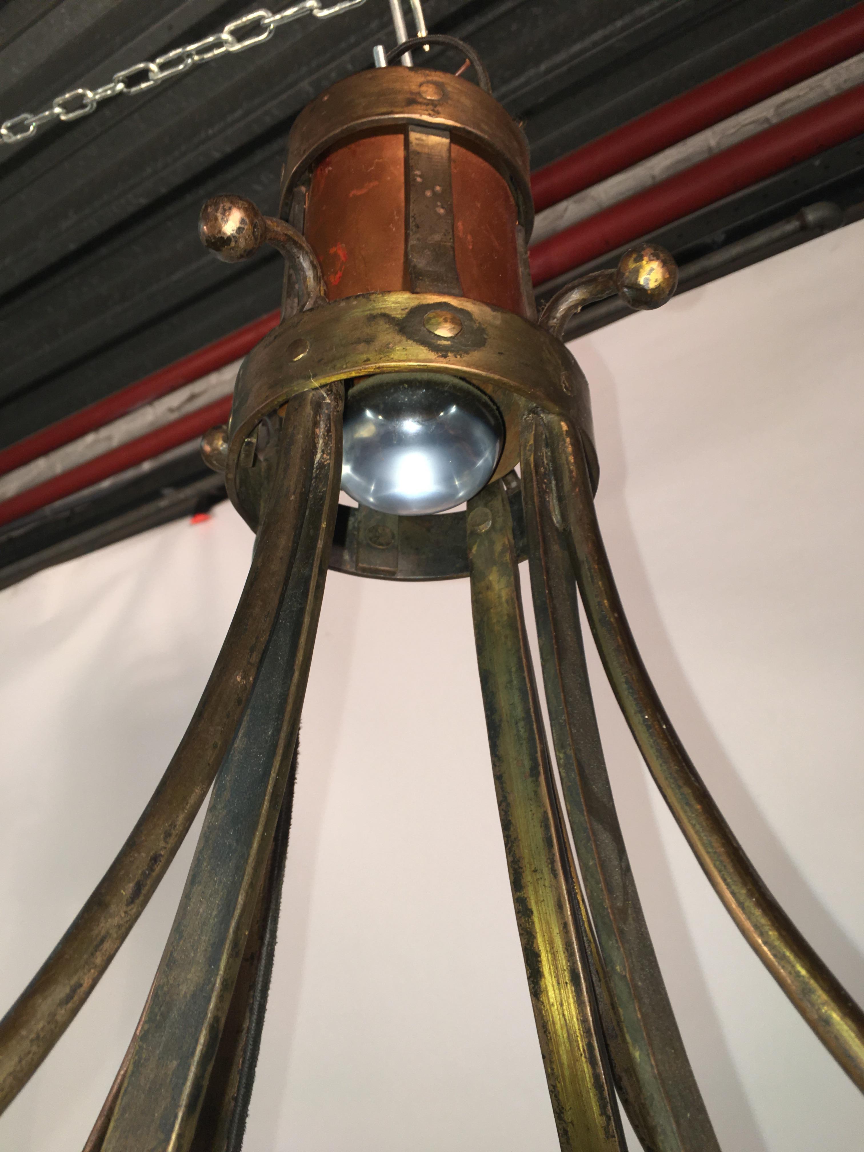 Large Neoclassical Style Chandelier, circa 1950 For Sale 3