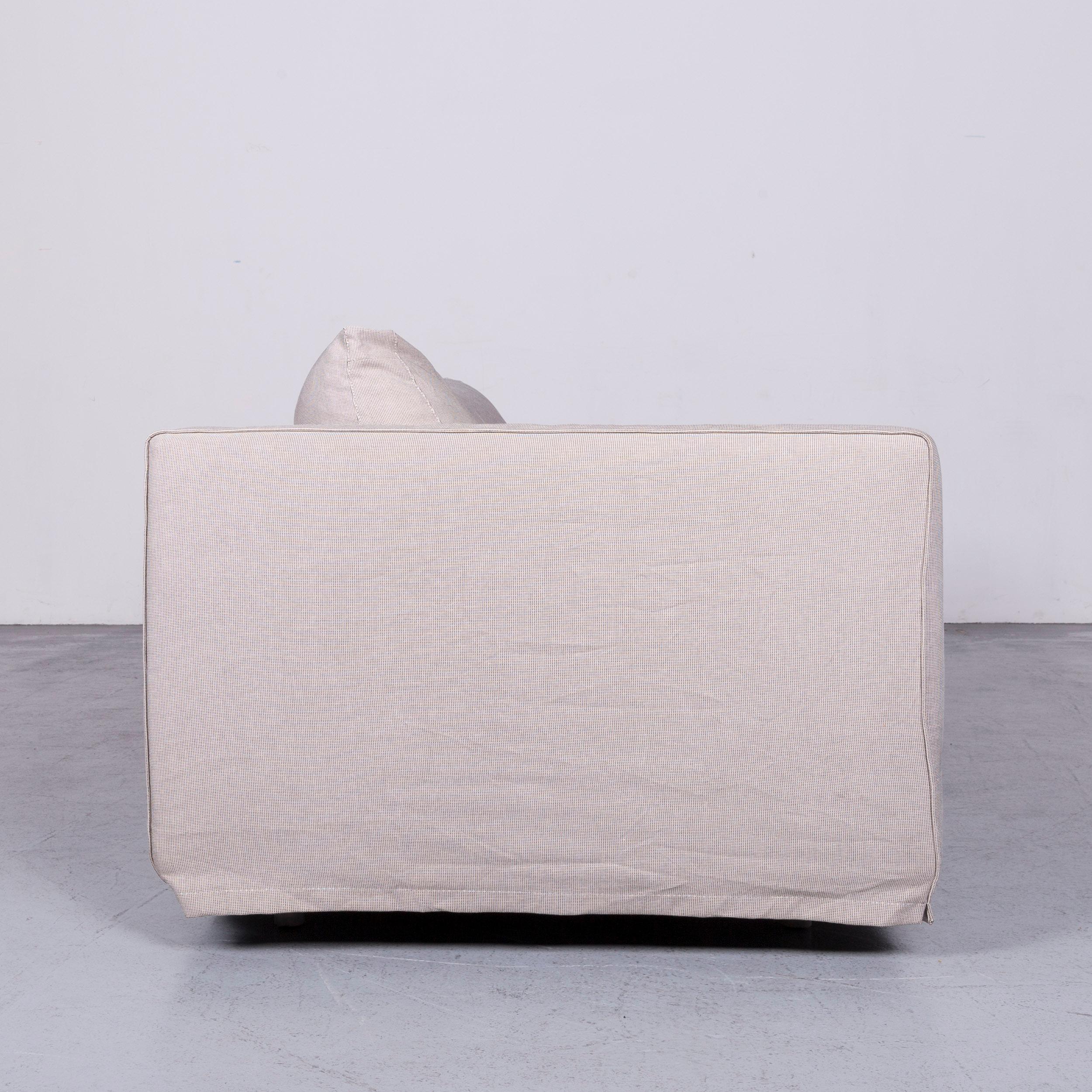 B&B Italia Basiko Fabric Sofa Grey Two-Seat Couch For Sale 3