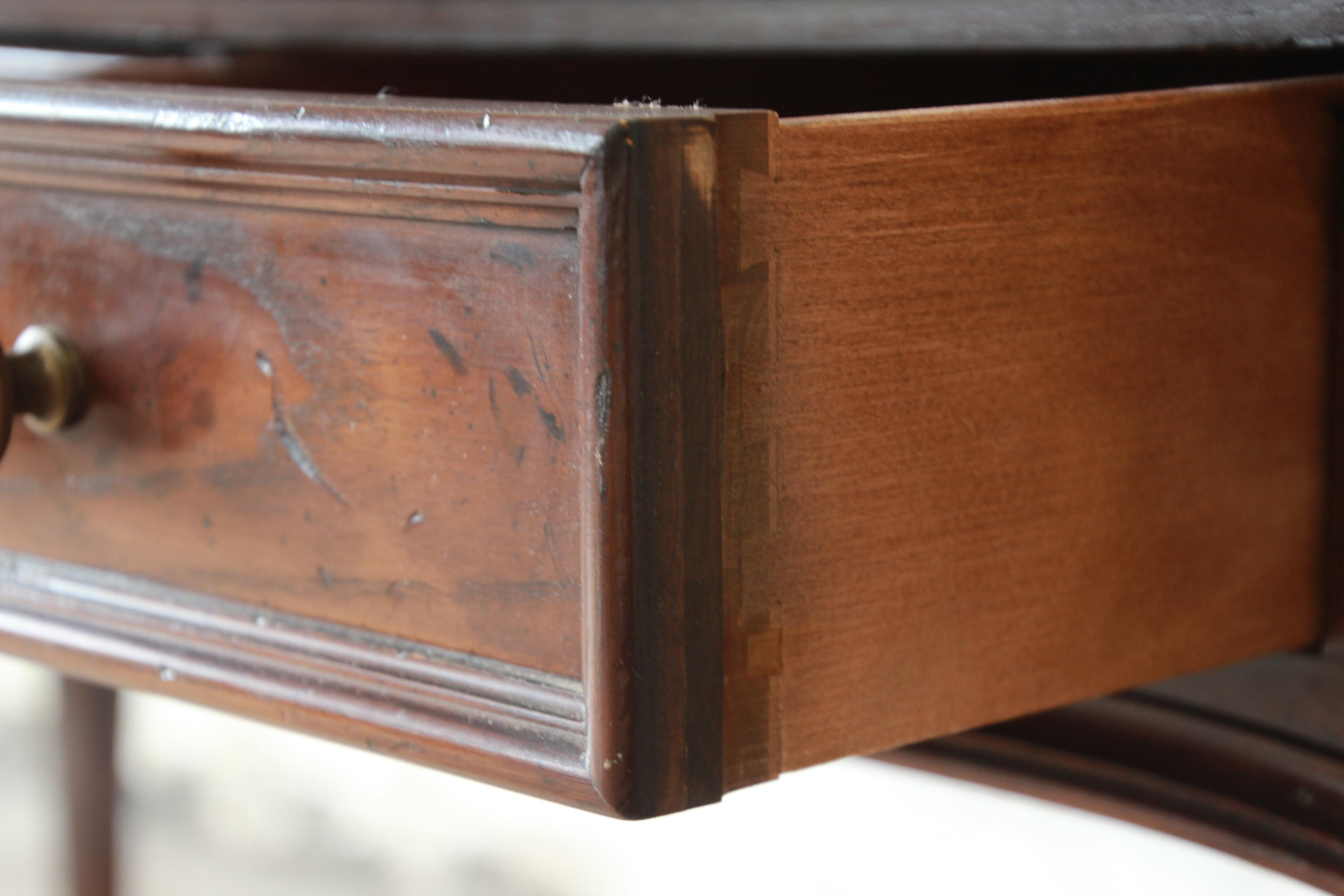 Walnut Henredon Burl Wood French Writing Desk