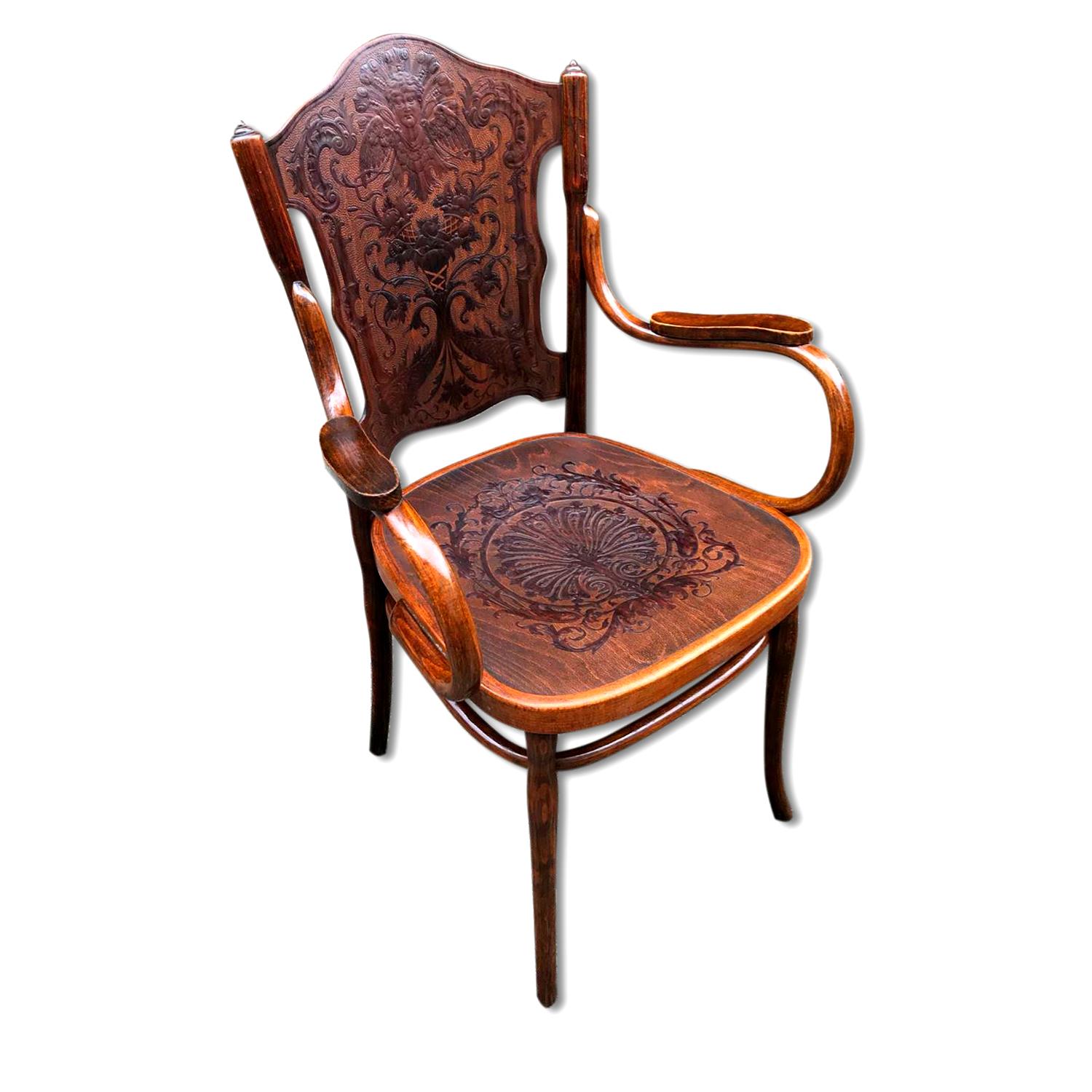 Set aus Bugholzstühlen und -sesseln von Jacob & Josef Kohn, Wien, 1900 2